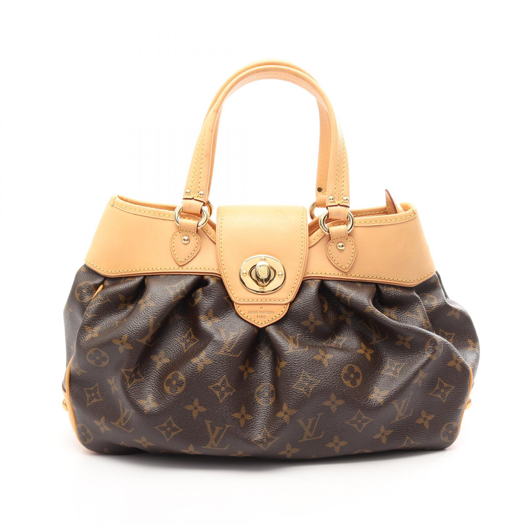 ルイ・ヴィトン LOUIS VUITTON ボエシPM モノグラム ハンドバッグ バッグ PVCコーティングキャンバス レザー レディース ブラウン系 M45715 【中古】｜Mike Museum