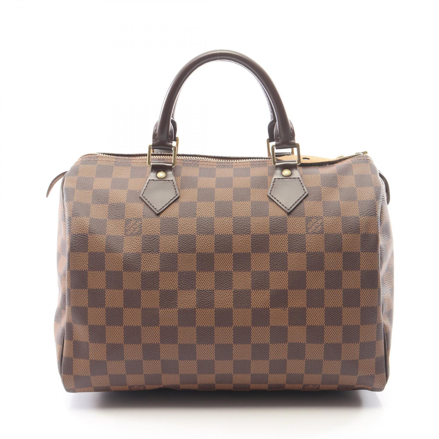 ルイ・ヴィトン LOUIS VUITTON スピーディ30 ダミエエベヌ ハンドバッグ バッグ PVCコーティングキャンバス レザー レディース ブラウン系 N41531 【中古】|Mike Museum