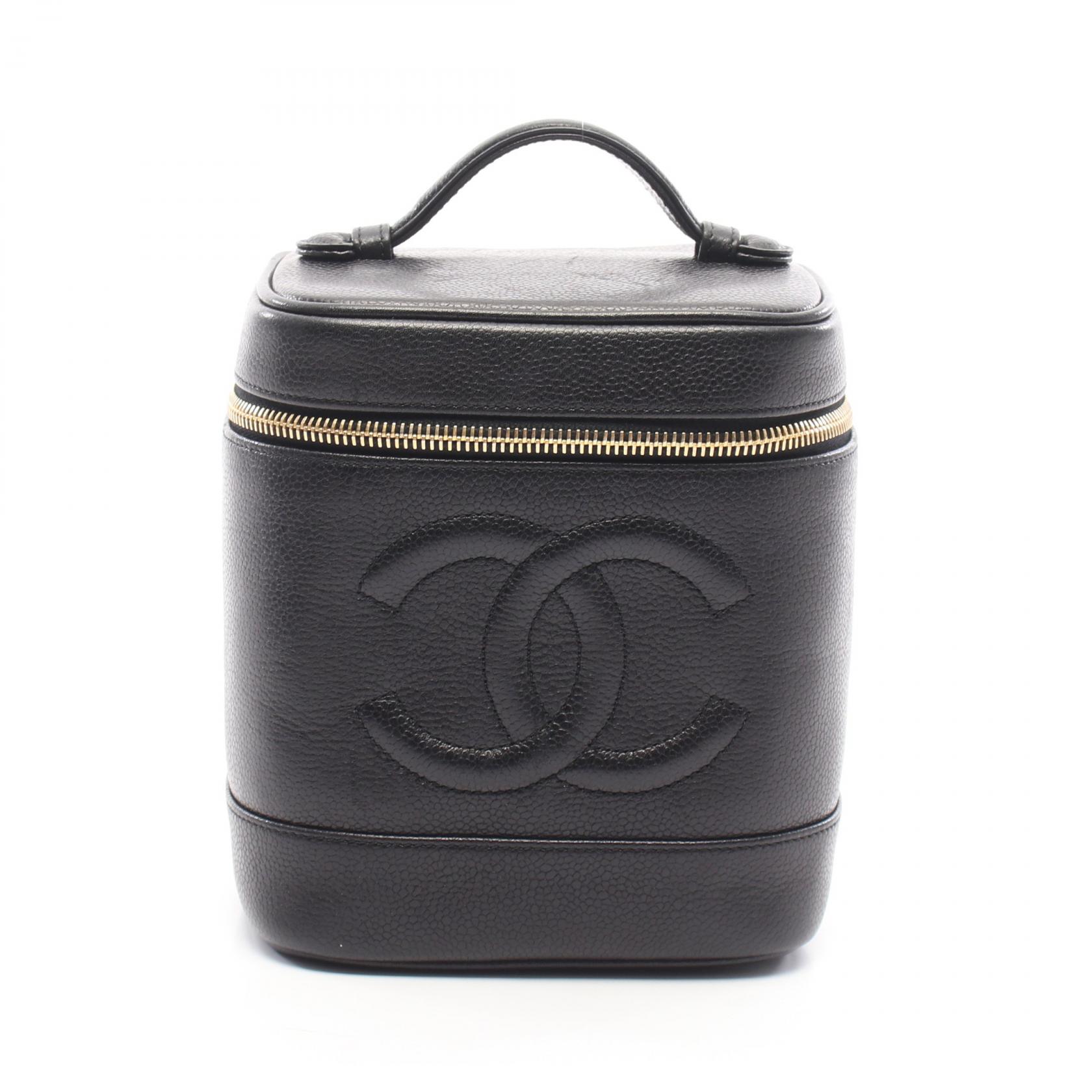 ≪10%OFFクーポン 7/19 20時～7/26 9:59≫シャネル CHANEL ココマーク ハンドバッグ バッグ キャビアスキン(グレインドカーフ) レディース ブラック系 A01998 【中古】｜Mike Museum