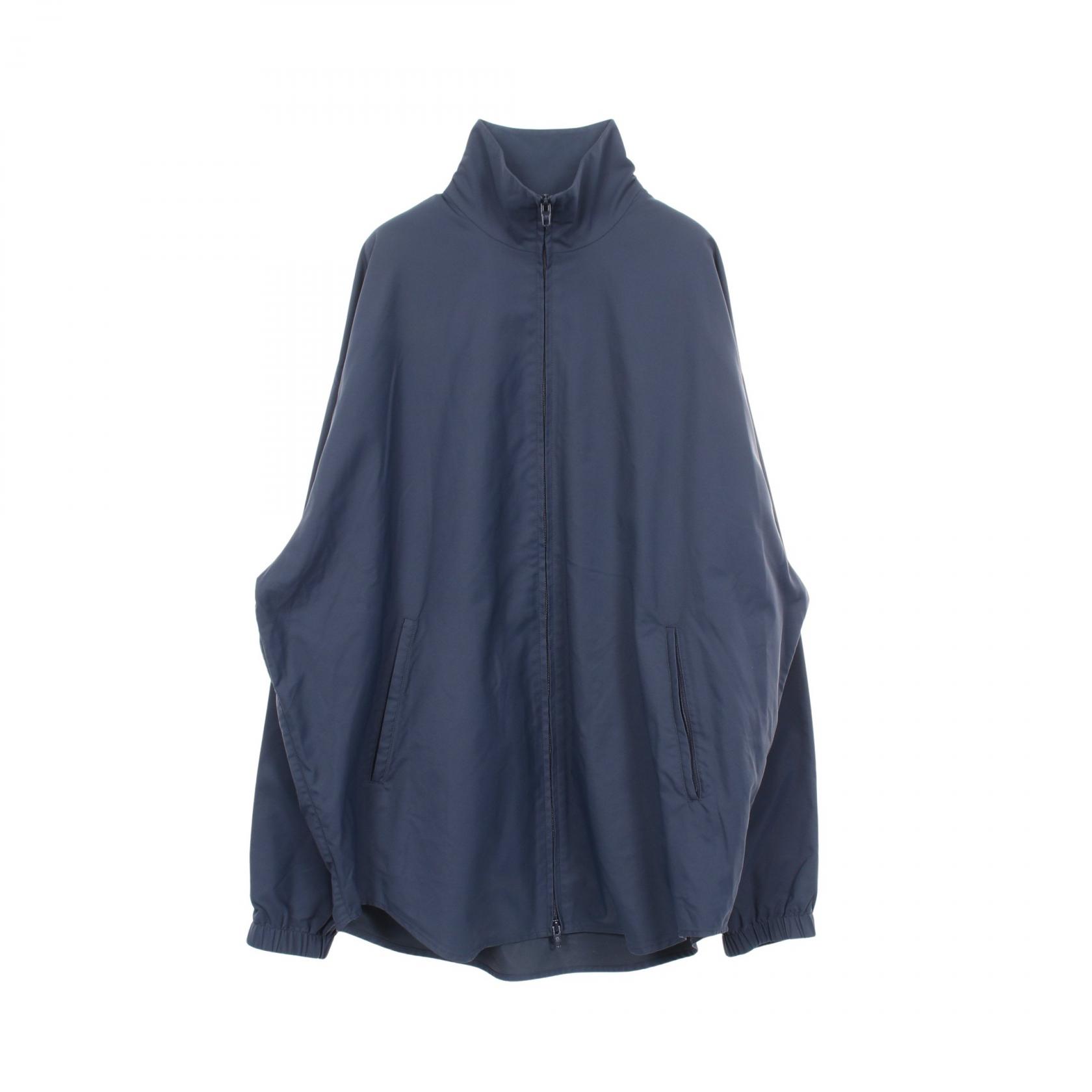 ≪10%OFFクーポン 7/19 20時~7/26 9:59≫バレンシアガ BALENCIAGA バックロゴ刺繍 ナイロンジャケット 衣料品 アウター ナイロン メンズ ネイビー系 【中古】|Mike Museum
