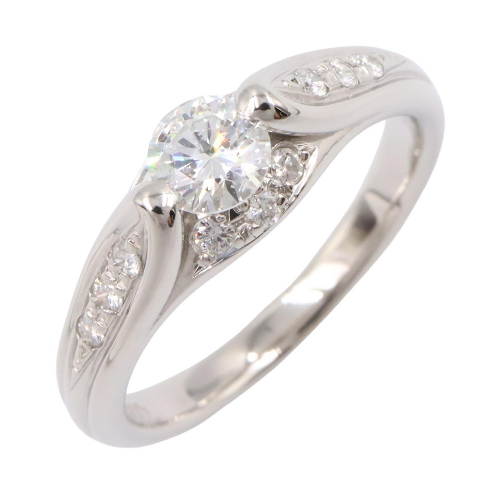 ≪10%OFFクーポン 7/19 20時～7/26 9:59≫ジュエリー JEWELRY ダイヤモンド リング リング・指輪 ジュエリー Pt900プラチナ ダイヤモンド レディース シルバー系 / クリア系 ﾀﾞｲﾔ 6.0g 【中古】｜Mike Museum