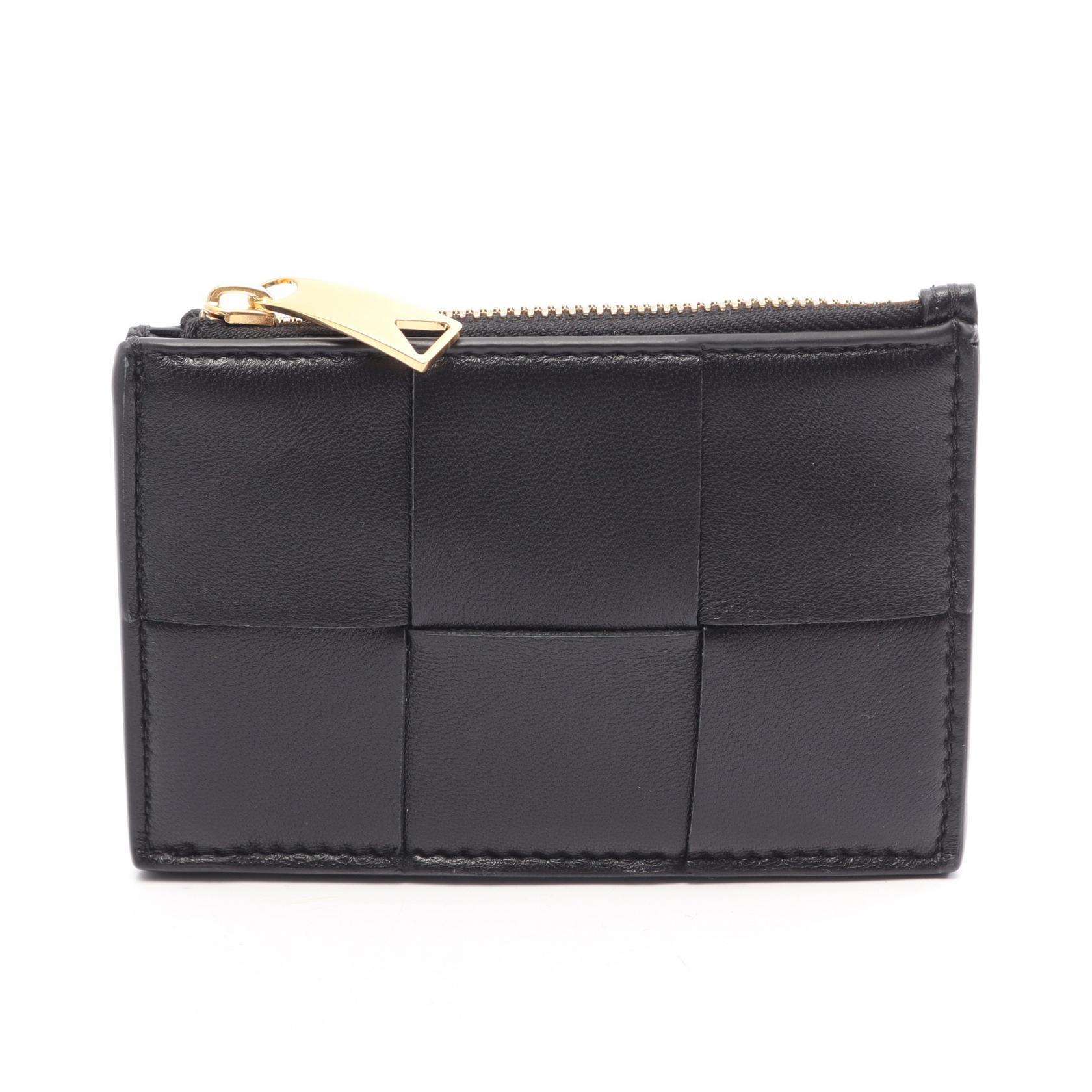 ≪10%OFFクーポン 7/19 20時～7/26 9:59≫ボッテガヴェネタ BOTTEGA VENETA カセット キーリング付き コインケース 財布 レザー レディース ブラック系 750070VCQC48425 【新品】｜Mike Museum 55,200円