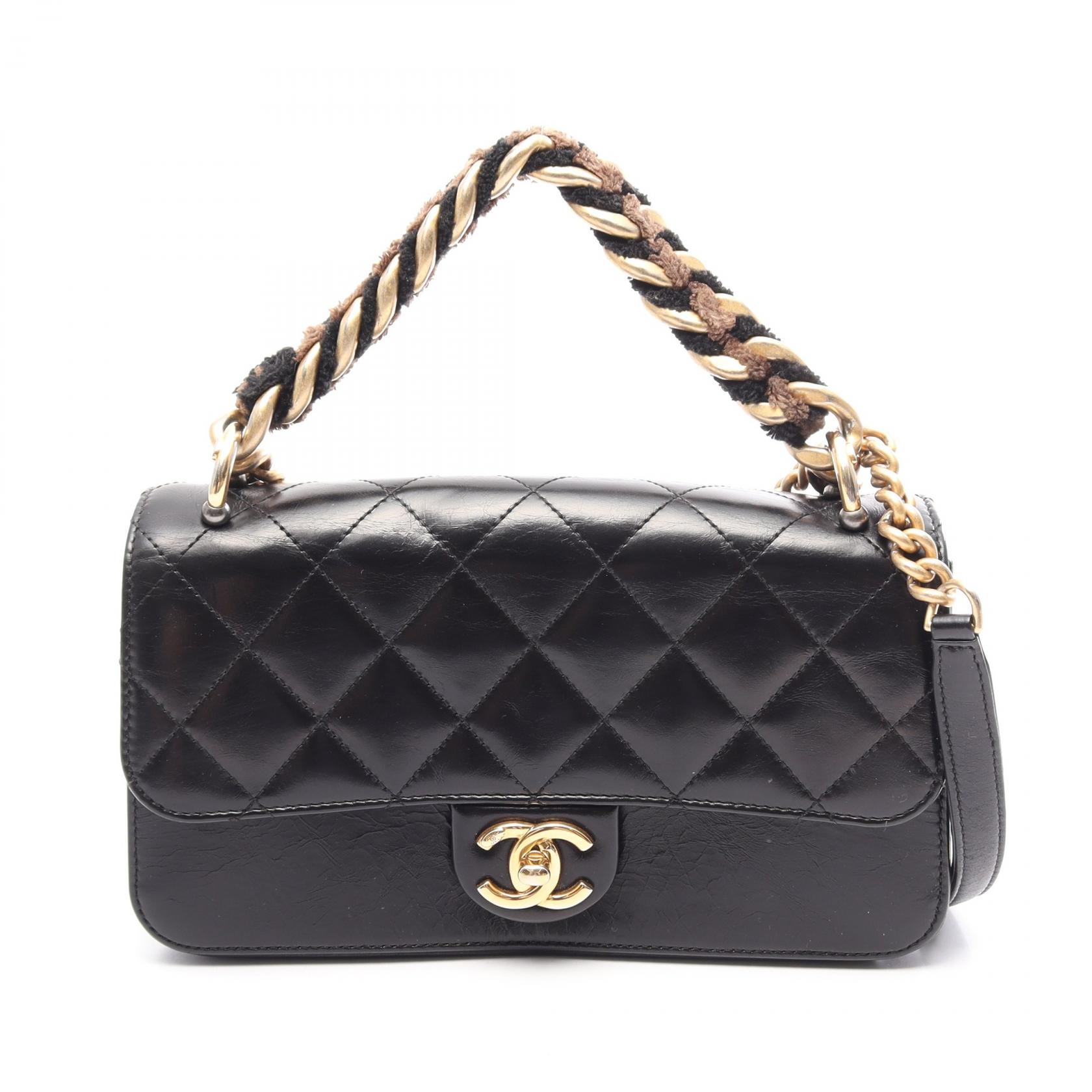 シャネル CHANEL マトラッセ 2WAY ショルダーバッグ バッグ レザー レディース ブラック系 【中古】｜Mike Museum
