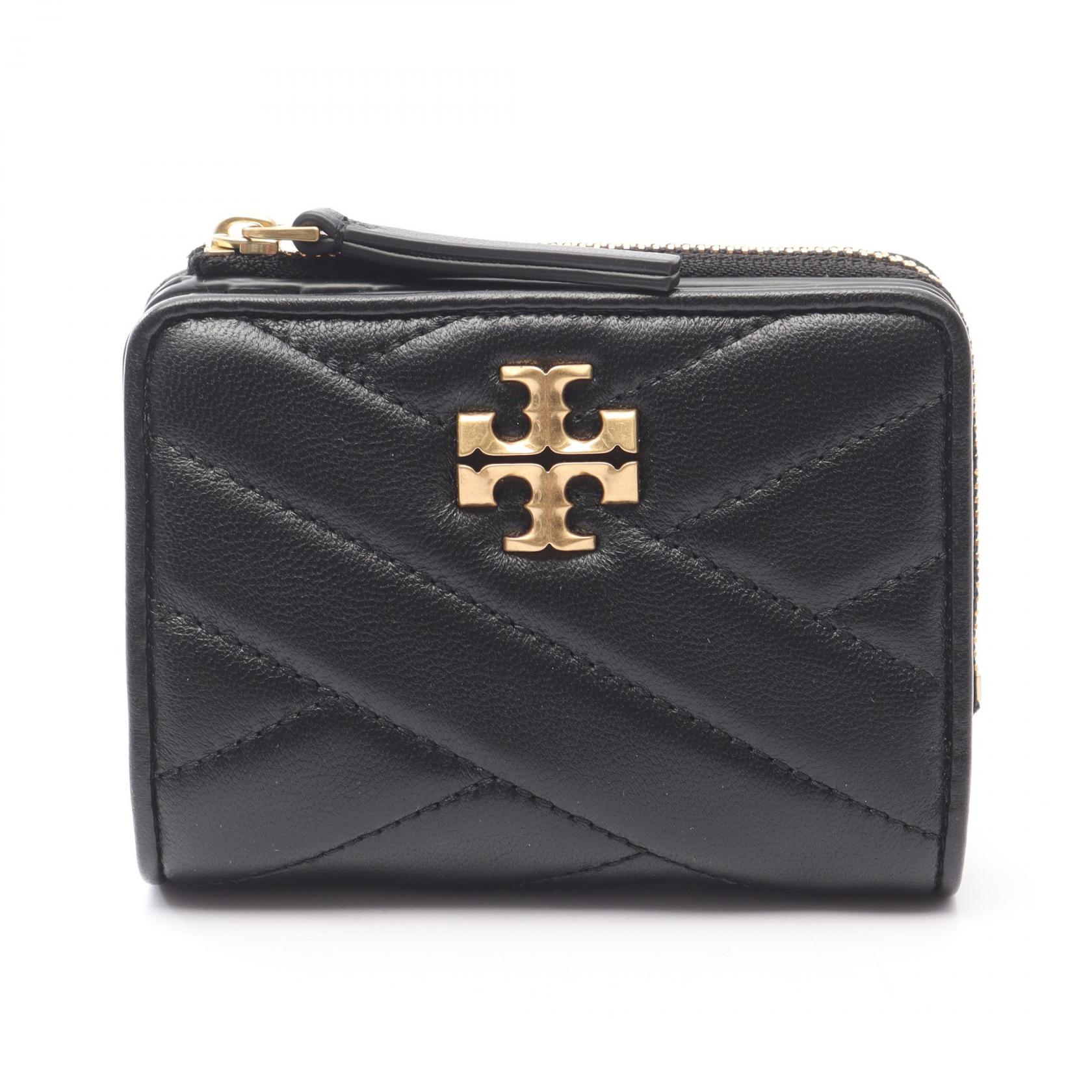 ≪10%OFFクーポン 7/19 20時～7/26 9:59≫トリーバーチ Tory Burch KIRA キラ 二つ折り財布 財布 レザー レディース ブラック系 153121001 【新品】｜Mike Museum