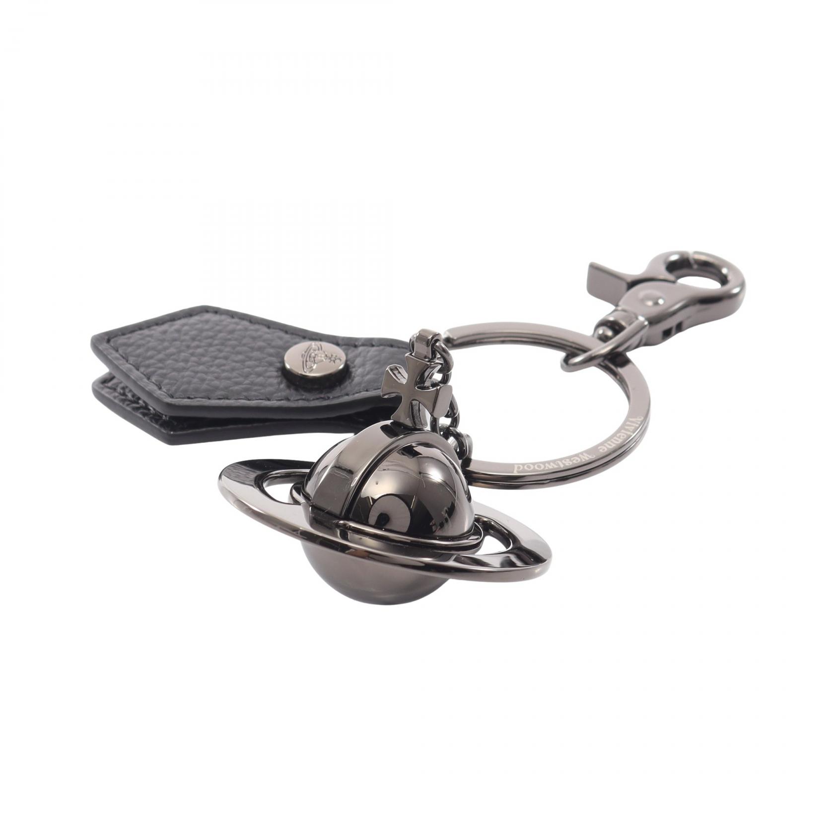 ≪千円OFFクーポン 7/19 20時～7/26 9:59≫ヴィヴィアンウエストウッド Vivienne Westwood オーブ キーホルダー アクセサリー レザー メタル メンズ レディース ブラック系 8203011IUOM0014N403 【新品】｜Mike Museum
