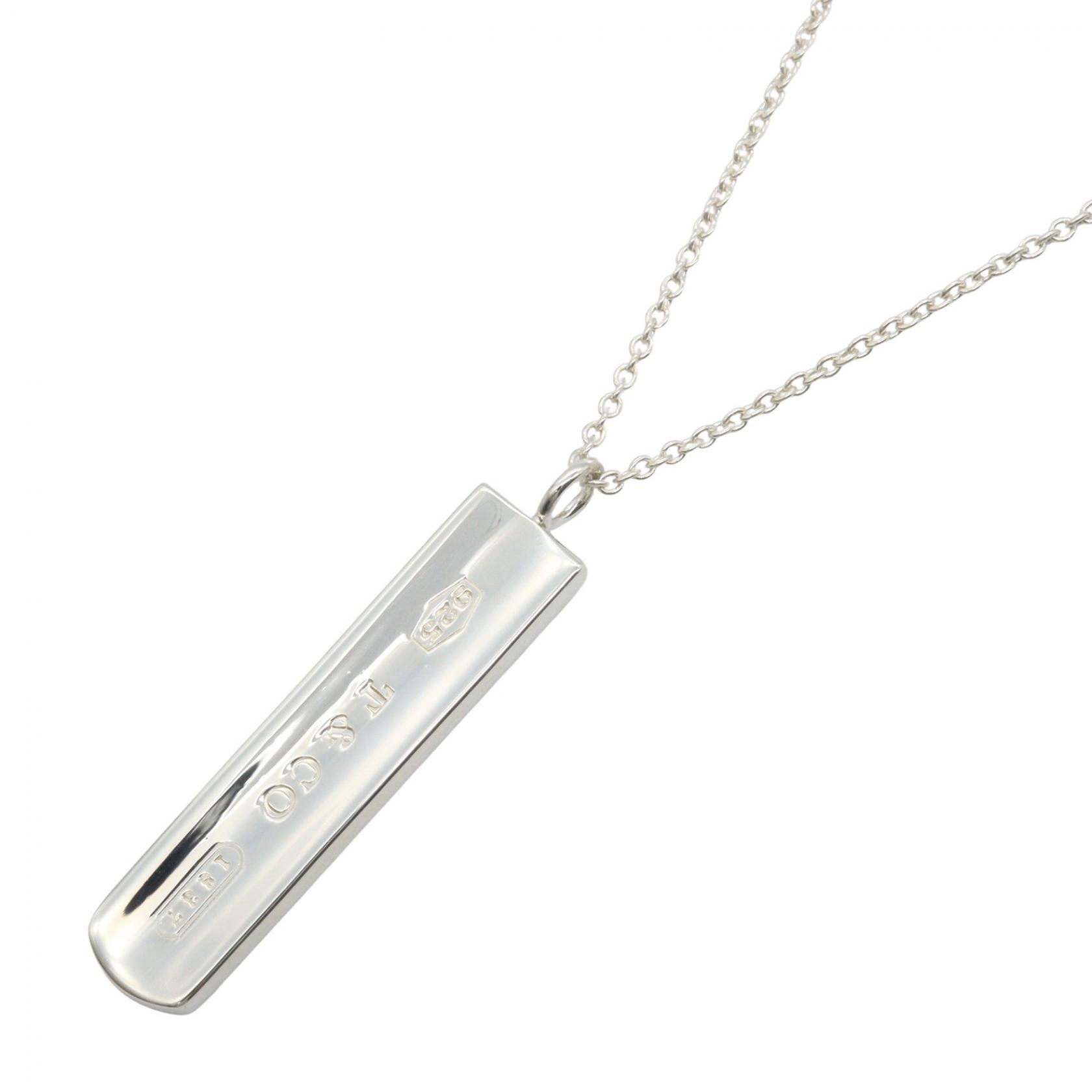 ≪2千円OFFクーポン 7/19 20時~7/26 9:59≫ティファニー TIFFANY&CO 1837 バー ネックレス ネックレス ジュエリー シルバー925 メンズ レディース シルバー系 【中古】|Mike Museum
