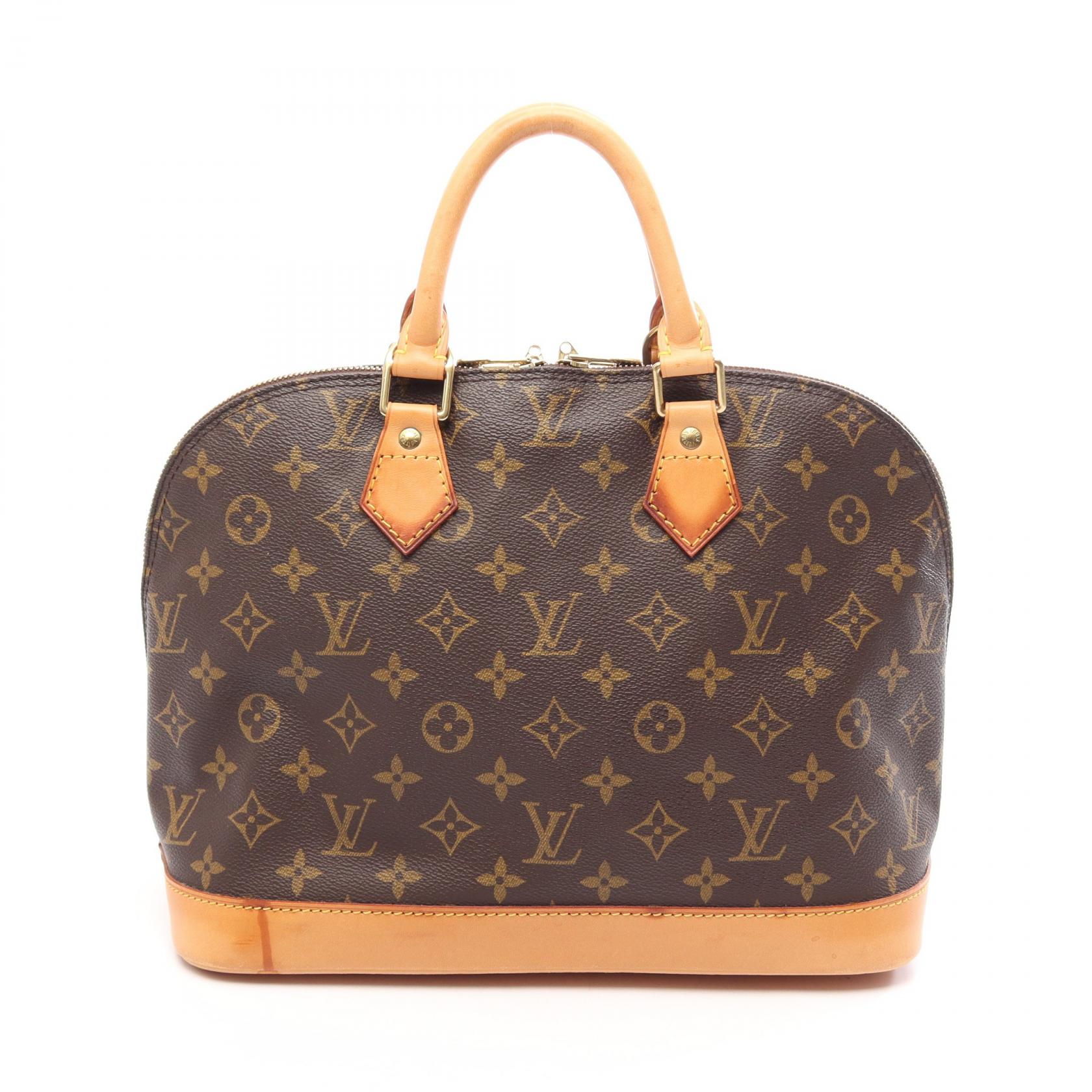 ≪10%OFFクーポン 7/19 20時～7/26 9:59≫ルイ・ヴィトン LOUIS VUITTON アルマPM モノグラム ハンドバッグ バッグ PVCコーティングキャンバス レザー レディース ブラウン系 M51130 【中古】｜Mike Museum