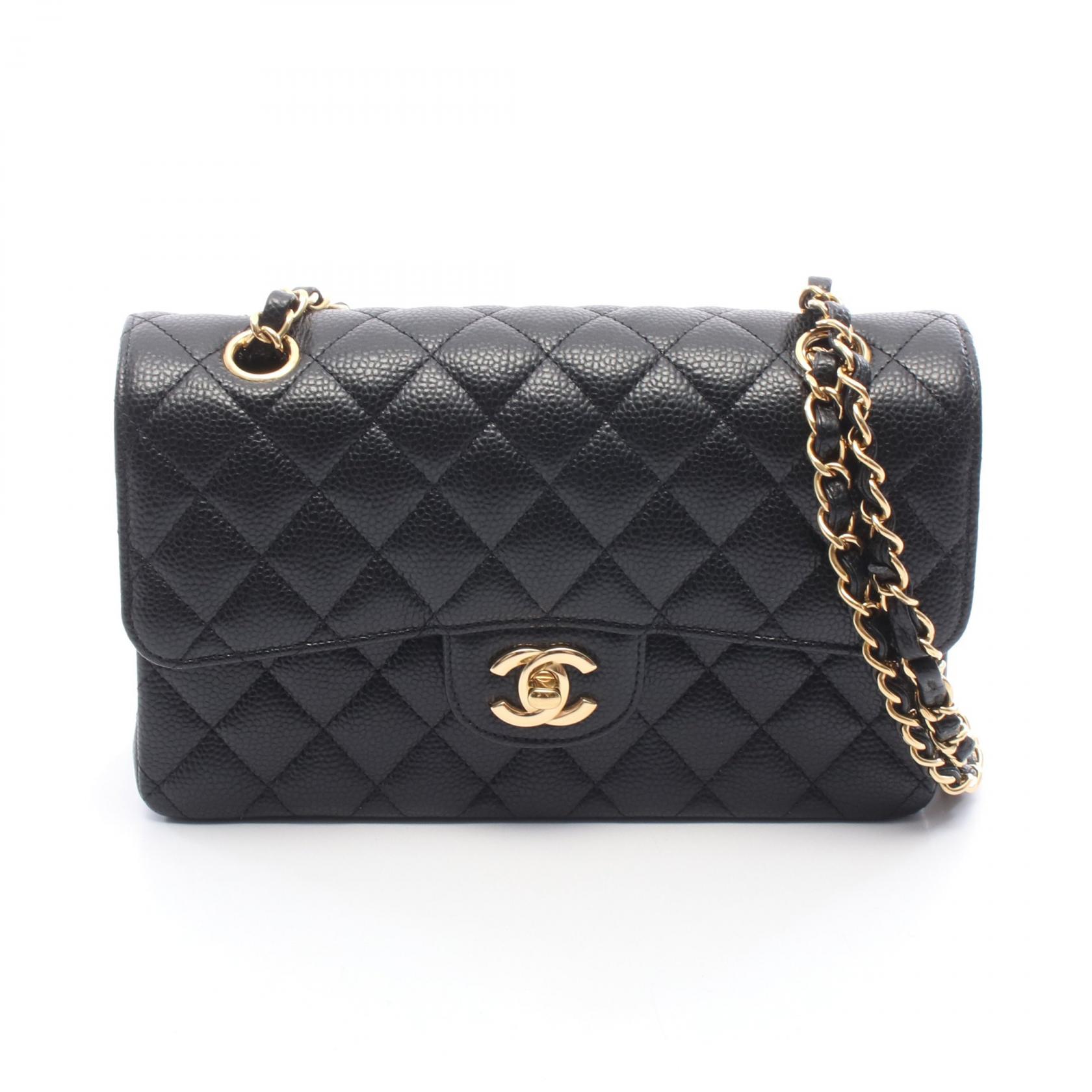 ≪10%OFFクーポン 7/19 20時~7/26 9:59≫シャネル CHANEL マトラッセ Wフラップ ショルダーバッグ バッグ キャビアスキン(グレインドカーフ) レディース ブラック系 A01113 【中古】|Mike Museum