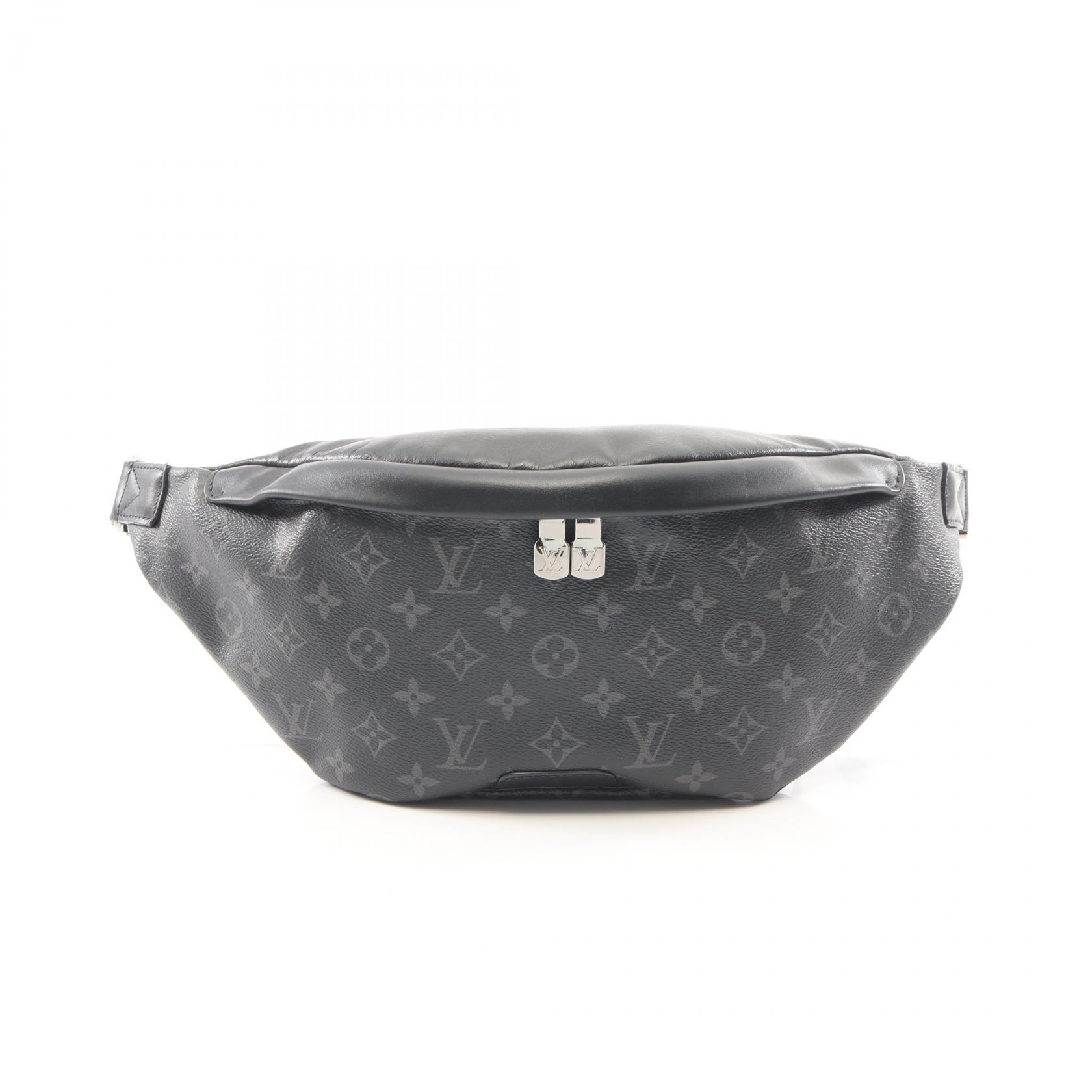 ≪10%OFFクーポン 7/19 20時～7/26 9:59≫ルイ・ヴィトン LOUIS VUITTON ディスカバリー バムバッグPM モノグラムエクリプス ウエストバッグ ボディバッグ バッグ PVCコーティングキャンバス レザー メンズ ブラック系 M46035 【中古】｜Mike Museum 137,500円