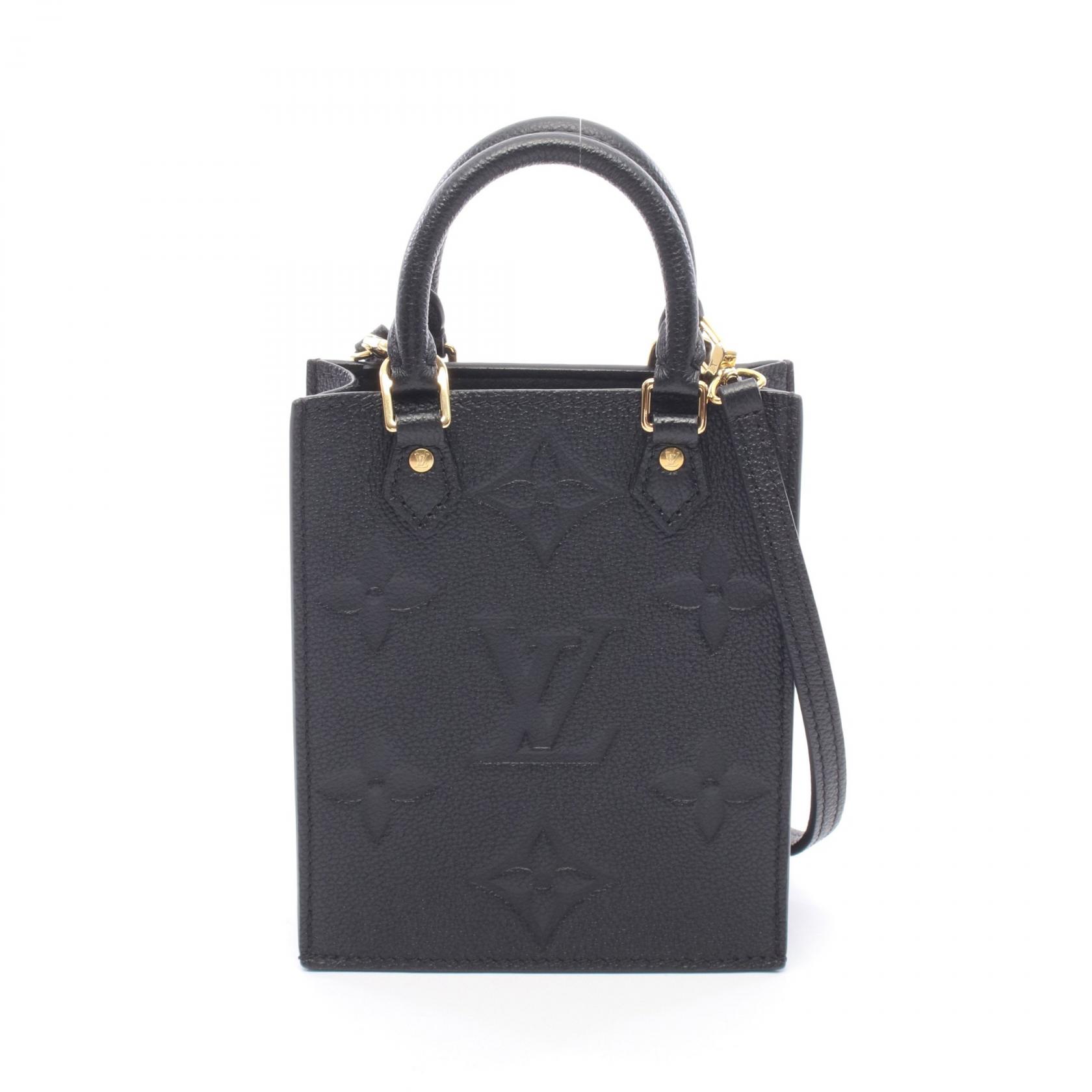 ルイ・ヴィトン LOUIS VUITTON プティット サックプラ 2WAY ハンドバッグ バッグ レザー モノグラム・アンプラント レディース ブラック系 M81417 【中古】｜Mike Museum