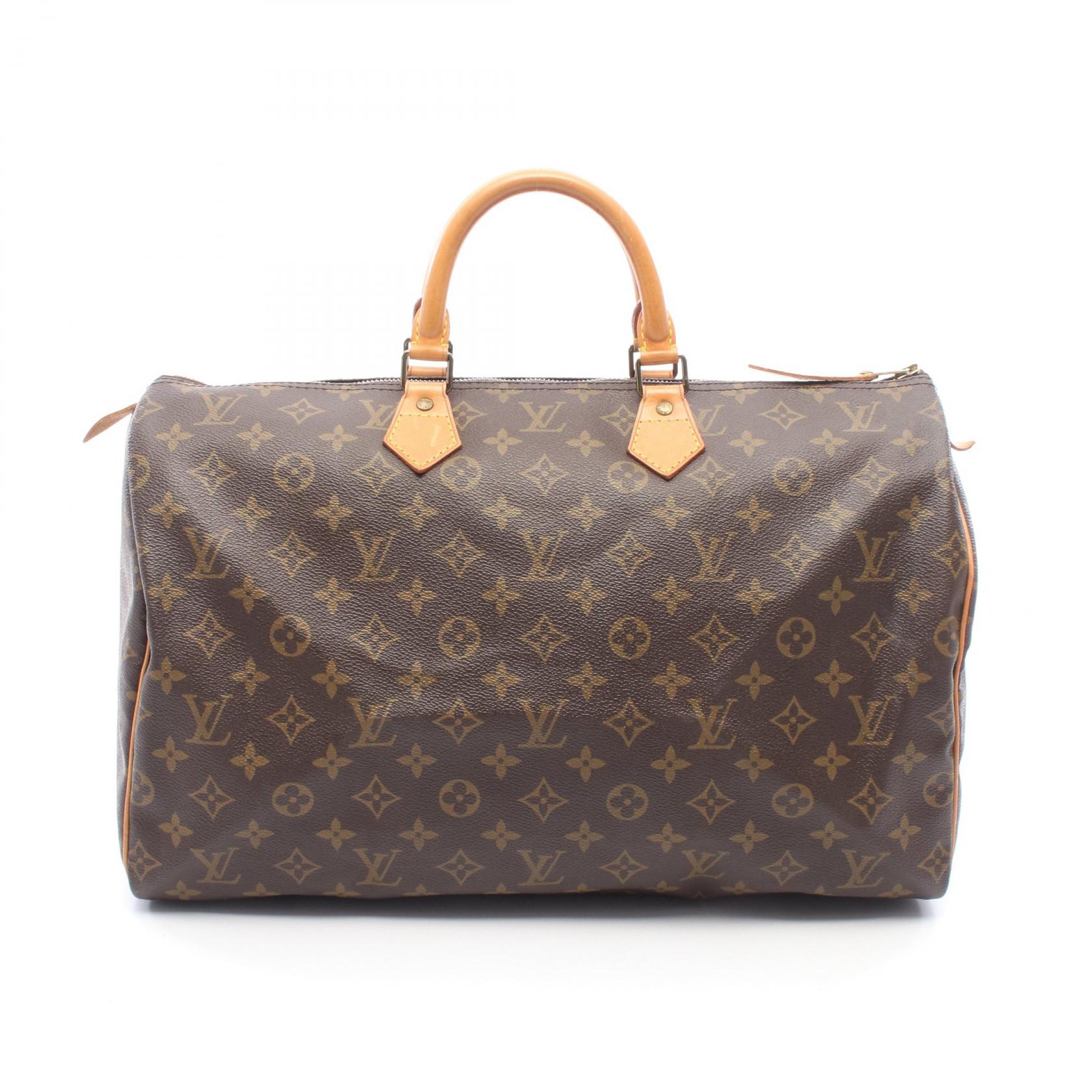 ≪10%OFFクーポン 7/19 20時~7/26 9:59≫ルイ・ヴィトン LOUIS VUITTON スピーディ40 モノグラム ハンドバッグ バッグ PVCコーティングキャンバス レザー レディース ブラウン系 M41522 【中古】|Mike Museum