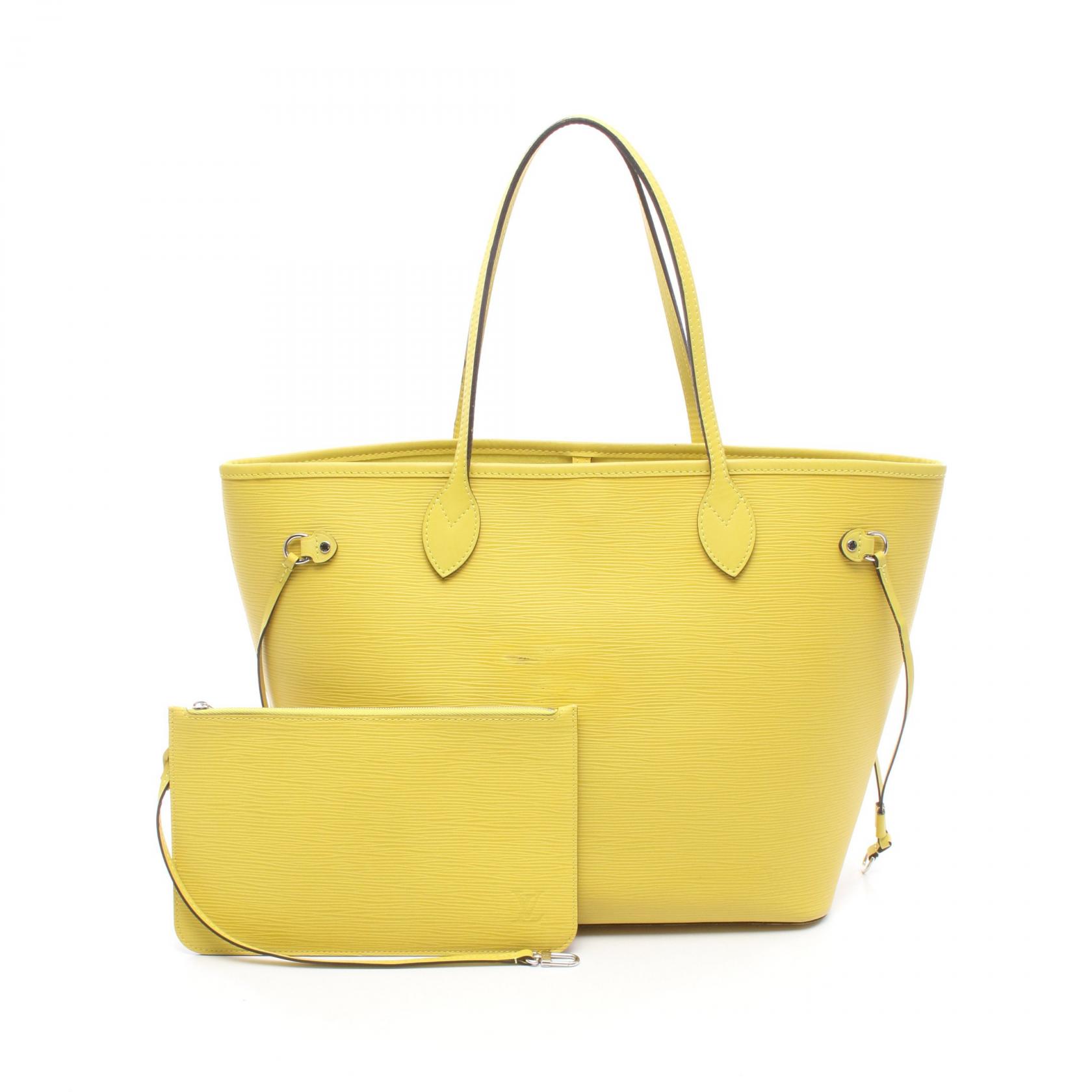 ≪10%OFFクーポン 7/19 20時~7/26 9:59≫ルイ・ヴィトン LOUIS VUITTON ネヴァーフルMM トートバッグ バッグ レザー エピ レディース イエロー系 M40957 【中古】|Mike Museum