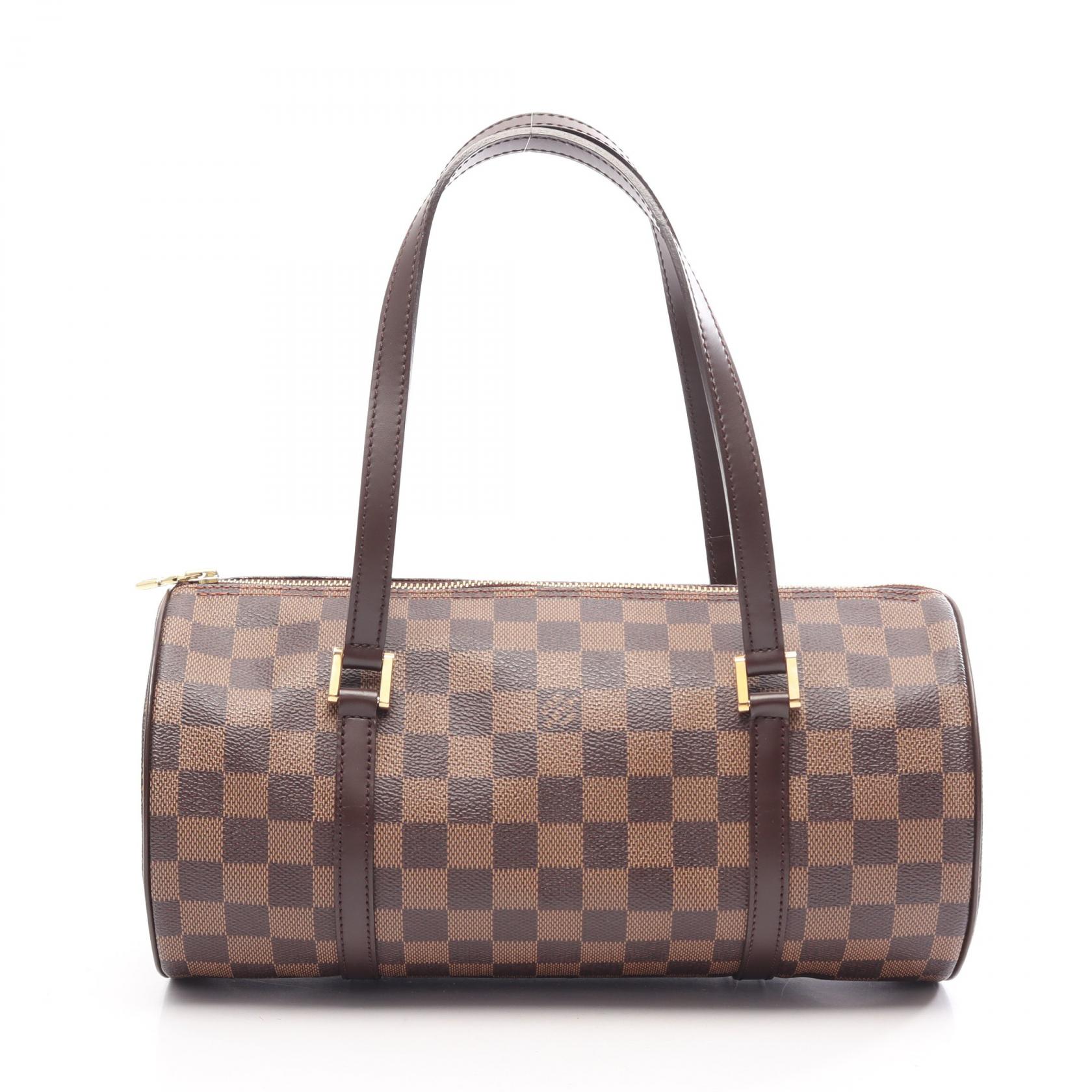 ルイ・ヴィトン LOUIS VUITTON パピヨン30 ダミエエベヌ ハンドバッグ バッグ PVCコーティングキャンバス レザー レディース ブラウン系 N51303 【中古】｜Mike Museum