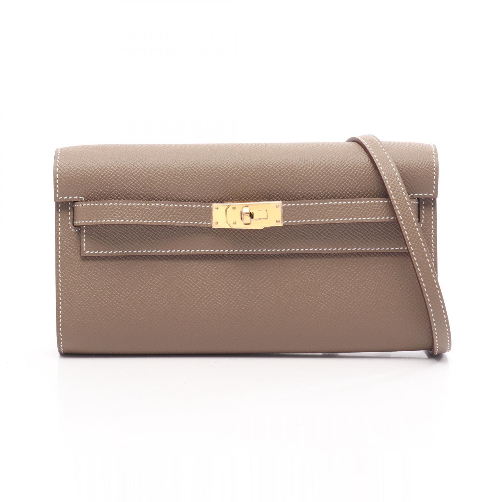 ≪10%OFFクーポン 7/19 20時~7/26 9:59≫エルメス HERMES ケリートゥーゴー ショルダーバッグ バッグ レザー ヴォーエプソン ヴォーエプソン レディース グレー系 【中古】|Mike Museum