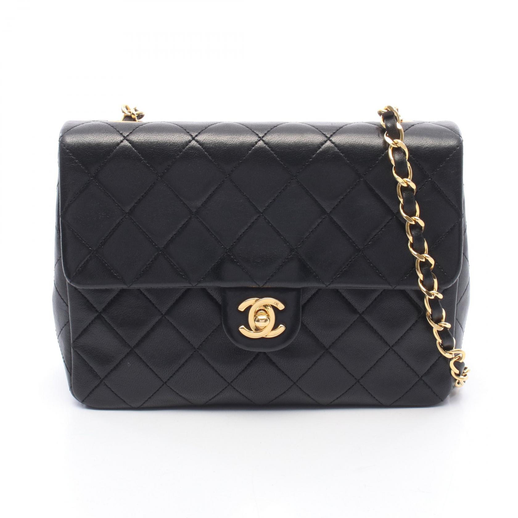 ≪10%OFFクーポン 7/19 20時～7/26 9:59≫シャネル CHANEL ミニマトラッセ20 ショルダーバッグ バッグ ラムスキン（羊革） レディース ブラック系 【中古】｜Mike Museum