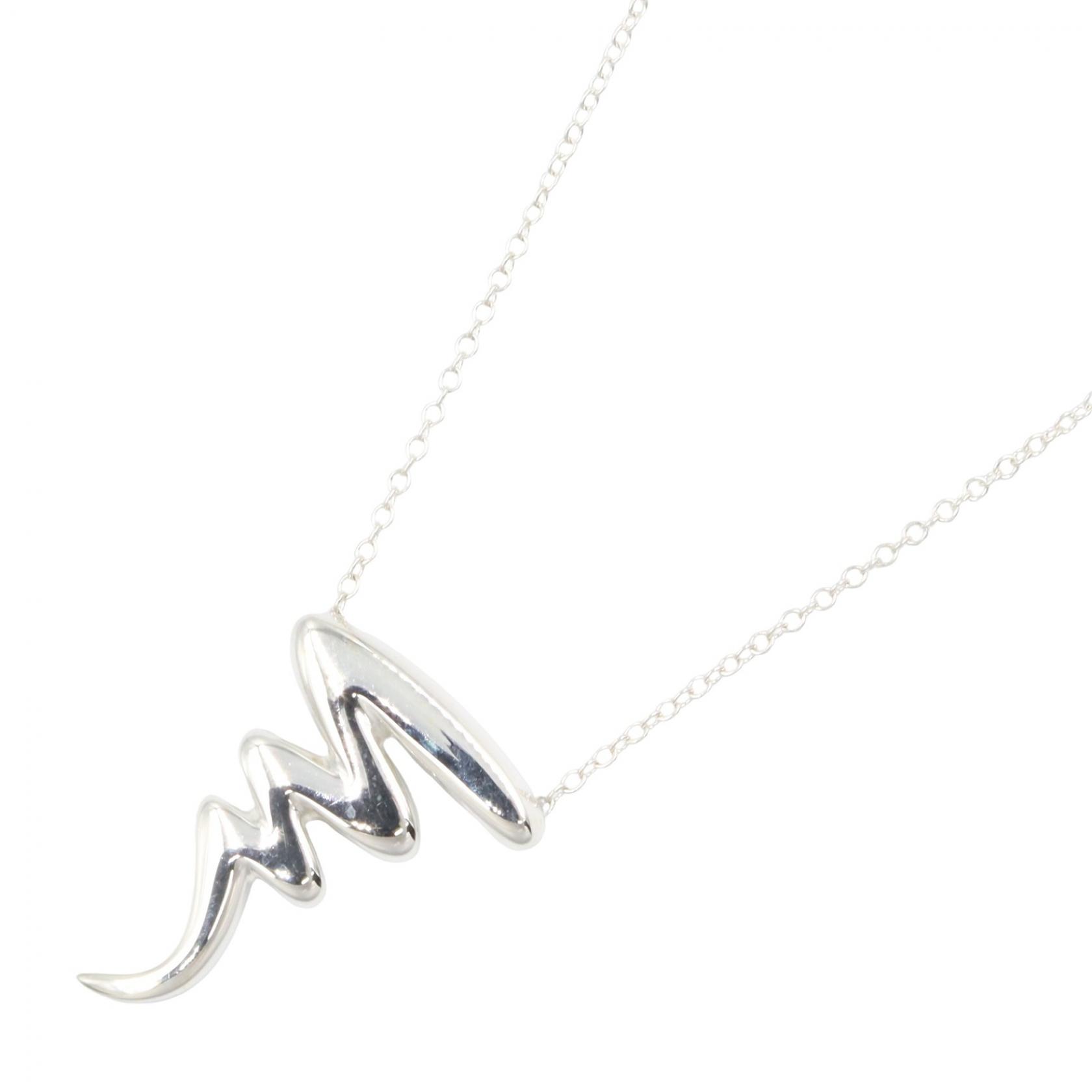 【P5倍&times;5%クーポン｜7/29 20時～8/2 23:59】ティファニー TIFFANY＆CO スクリブル ネックレス ネックレス ジュエリー シルバー925 レディース シルバー系 【中古】｜Mike Museum 20,148円