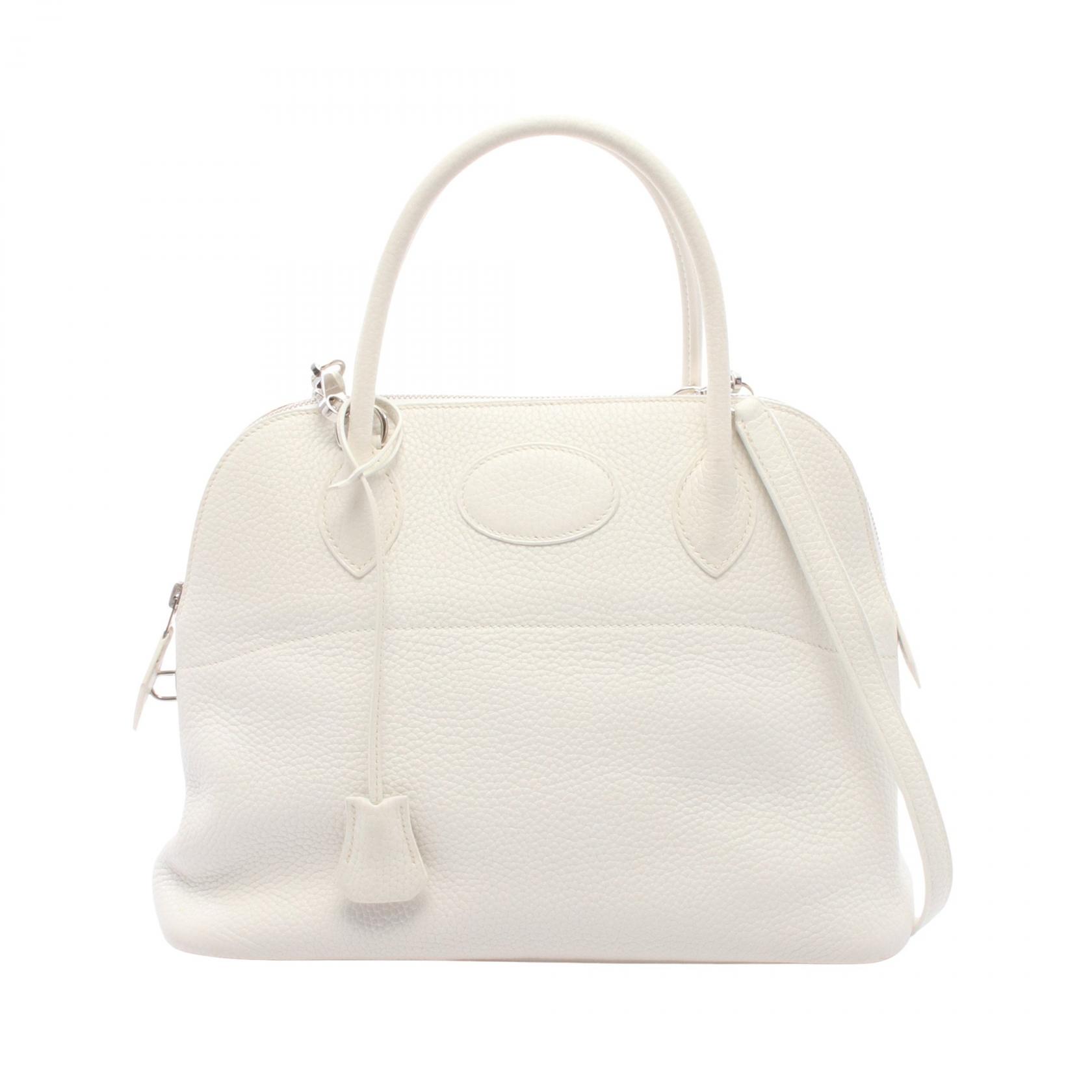 ≪10%OFFクーポン 7/19 20時~7/26 9:59≫エルメス HERMES ボリード31 2WAY ハンドバッグ バッグ トリヨンクレマンス トリヨンクレマンス レディース ホワイト系 【中古】|Mike Museum