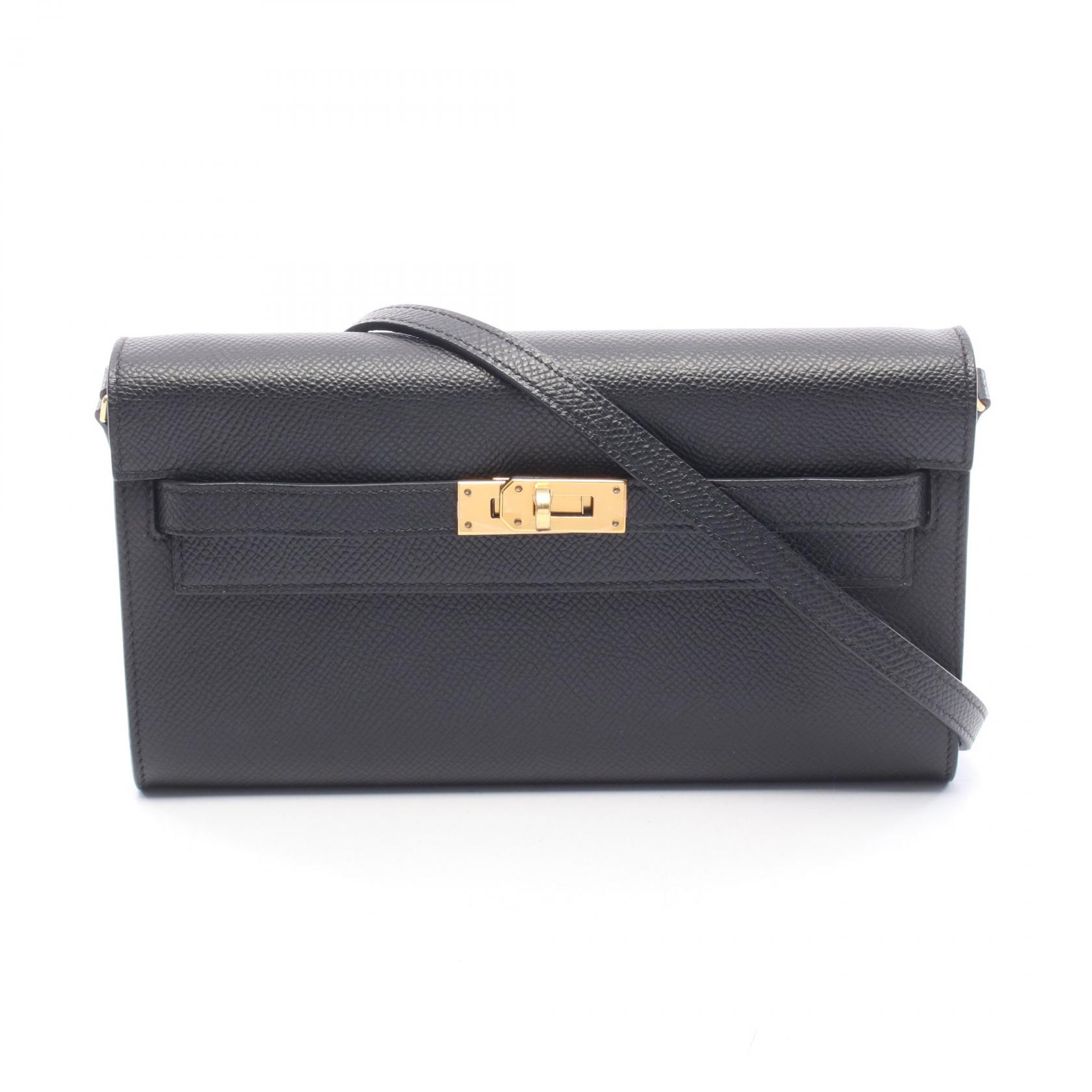≪10%OFFクーポン 7/19 20時～7/26 9:59≫エルメス HERMES ケリートゥーゴー ショルダーバッグ バッグ ヴォーエプソン ヴォーエプソン レディース ブラック系 【中古】｜Mike Museum