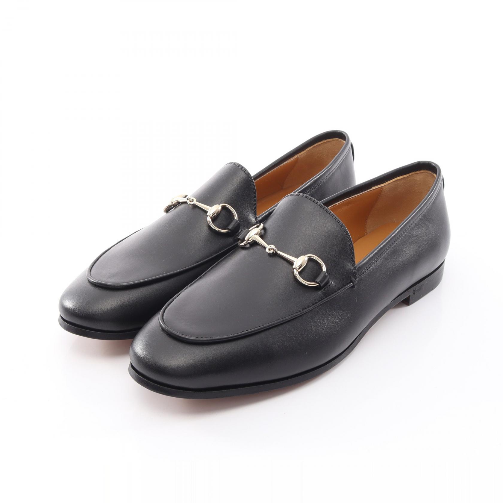 ≪10%OFFクーポン 7/19 20時~7/26 9:59≫グッチ GUCCI ホースビット ローファー 靴 レザー レディース ブラック系 【中古】|Mike Museum