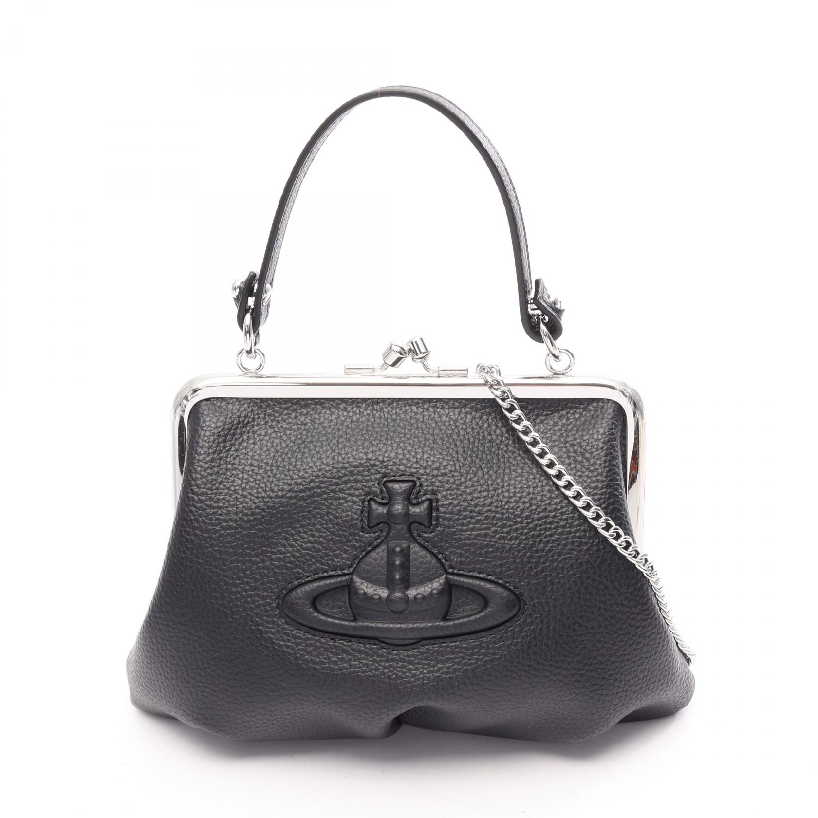 ≪10%OFFクーポン 7/19 20時~7/26 9:59≫ヴィヴィアンウエストウッド Vivienne Westwood GRANNY FRAME 2WAY ハンドバッグ バッグ レザー レディース ブラック系 4B01001DWS000DN403 【新品】|Mike Museum