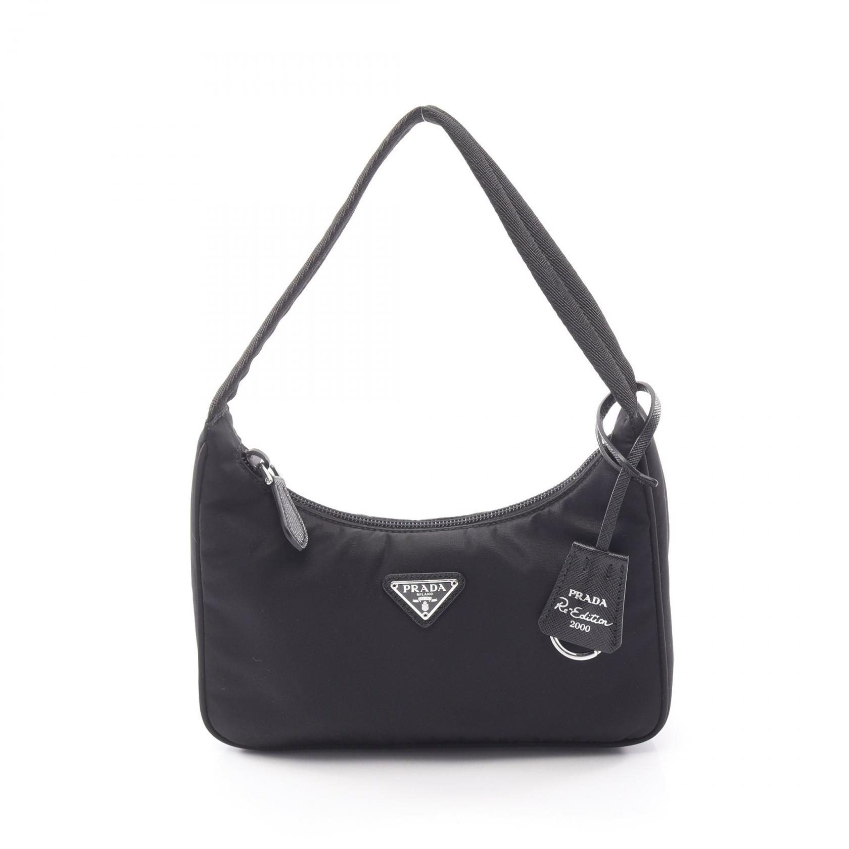 ≪10%OFFクーポン 7/19 20時~7/26 9:59≫プラダ PRADA Re-Edition 2000 ミニバッグ ハンドバッグ バッグ ナイロン レディース ブラック系 1NE515 【中古】|Mike Museum