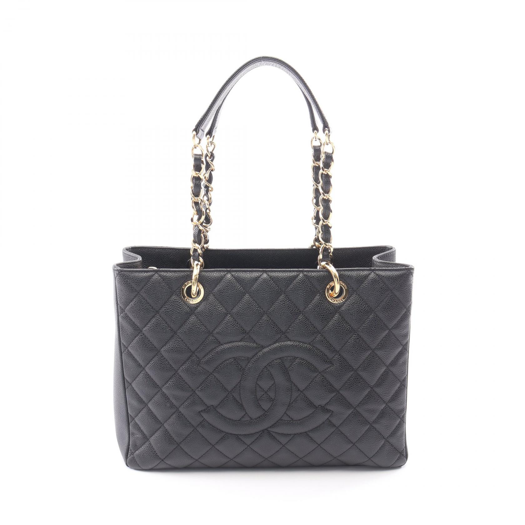 シャネル CHANEL マトラッセ グランドショッピング GST トートバッグ バッグ キャビアスキン(グレインドカーフ) レディース ブラック系 A50995 【中古】｜Mike Museum