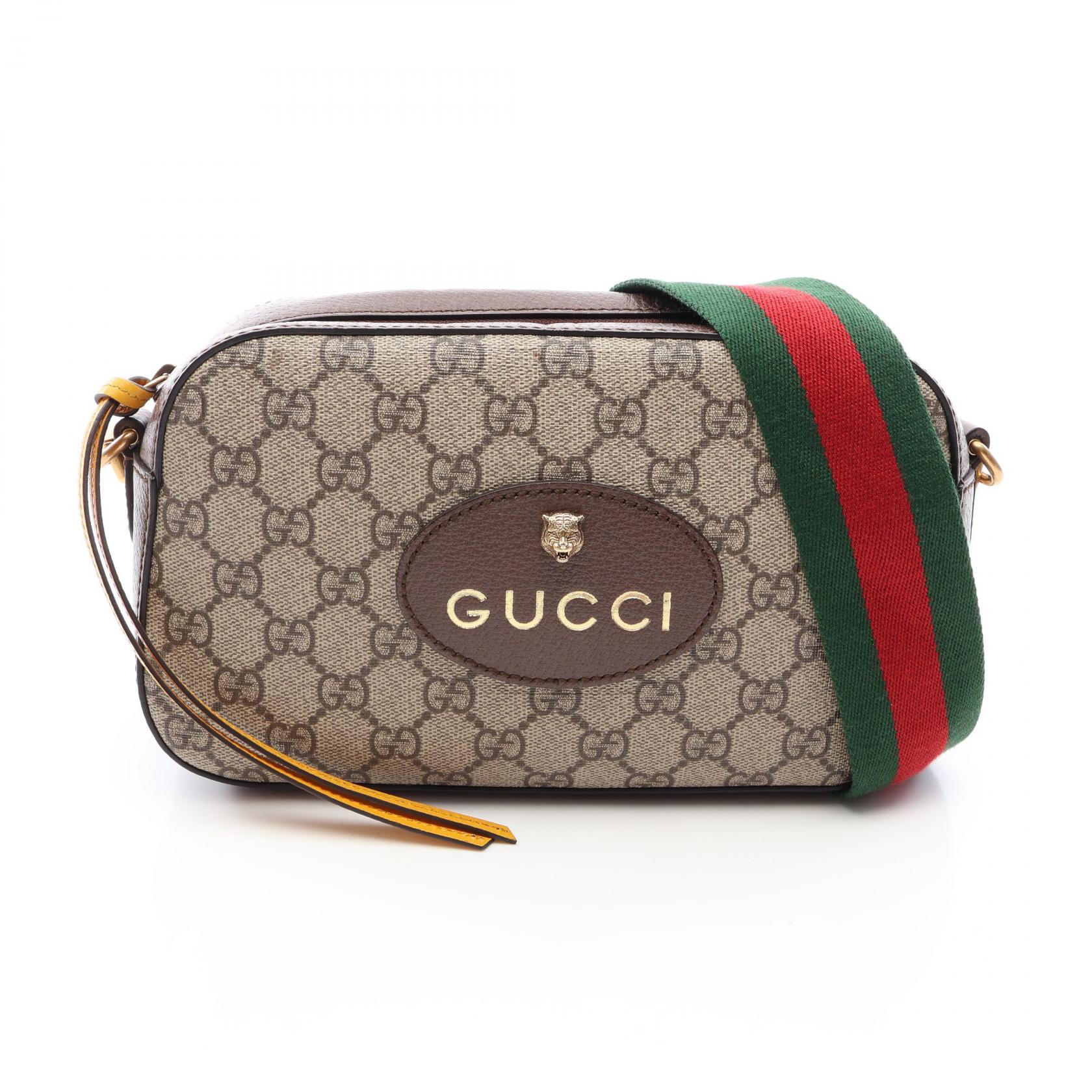 ≪10%OFFクーポン 7/19 20時~7/26 9:59≫グッチ GUCCI GGスプリーム ネオ ヴィンテージ シェリーライン ショルダーバッグ バッグ PVCコーティングキャンバス レザー レディース ベージュ系 / ブラウン系 / マルチカラー 476466 【中古】|Mike Museum