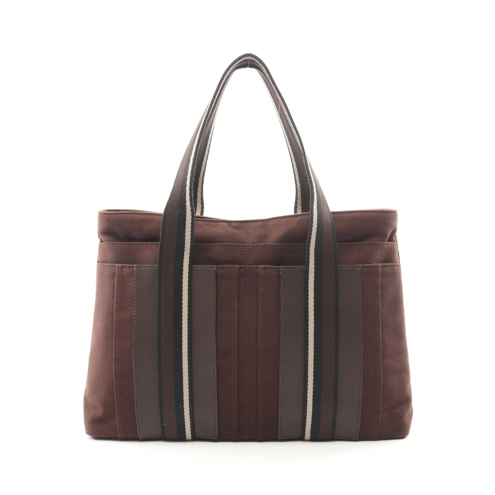 ≪10%OFFクーポン 7/19 20時~7/26 9:59≫エルメス HERMES トロカホリゾンタルMM トートバッグ バッグ キャンバス レザー レディース ブラウン系 【中古】|Mike Museum