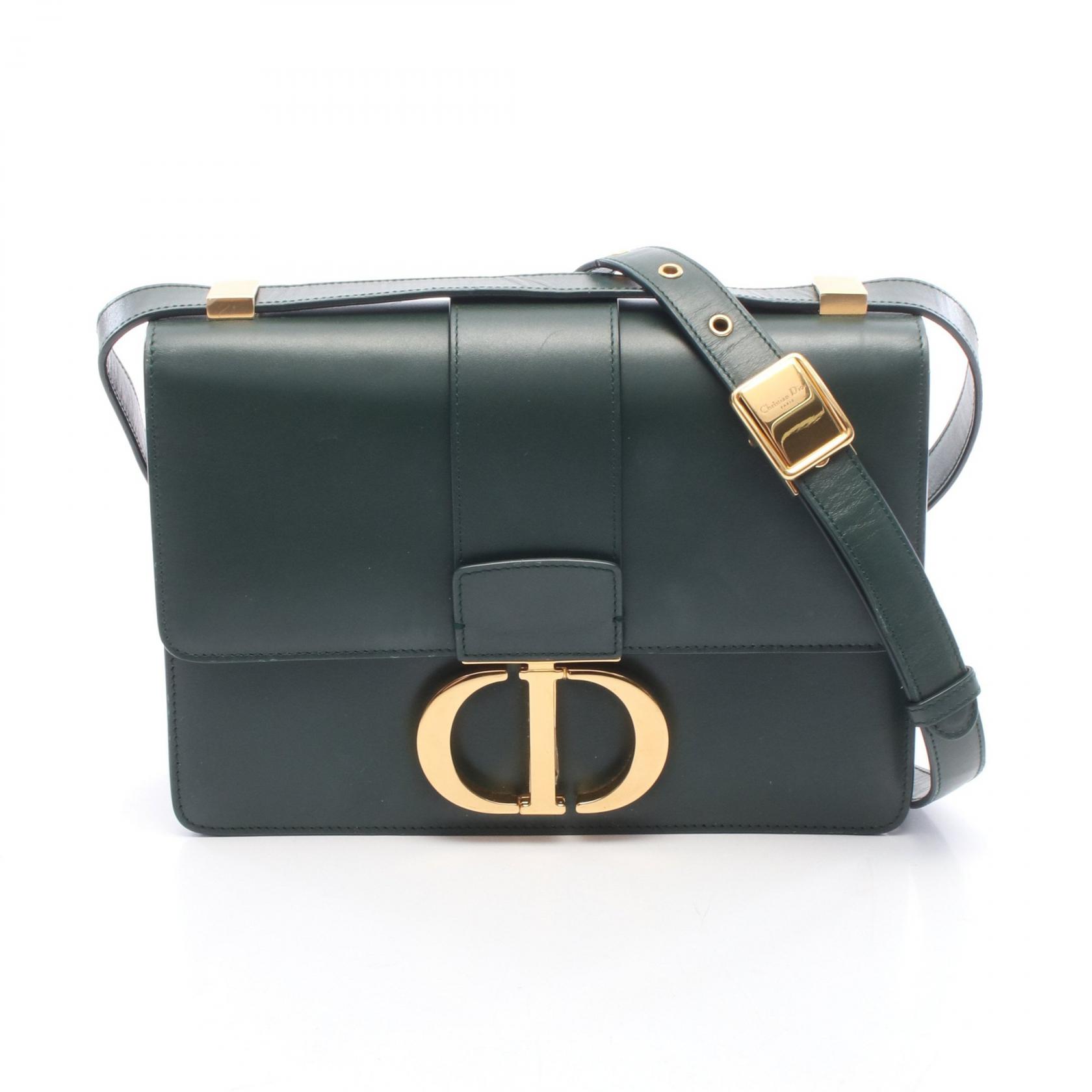 ≪10%OFFクーポン 7/19 20時～7/26 9:59≫ディオール Dior 30 MONTAIGNE モンテーニュ ショルダーバッグ バッグ レザー レディース グリーン系 M9203UMOS 【中古】｜Mike Museum