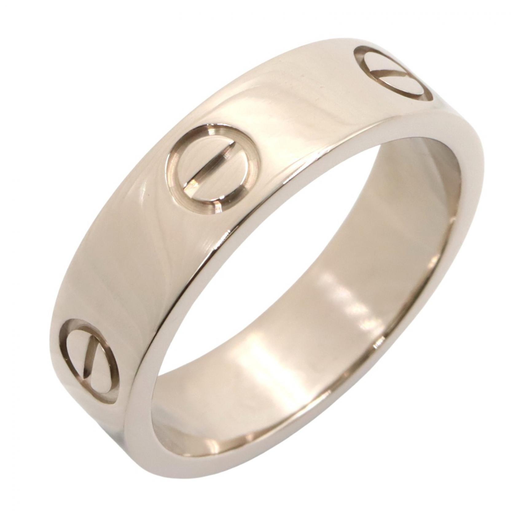カルティエ CARTIER ラブリング リング・指輪 ジュエリー K18WG（ホワイトゴールド） レディース シルバー系 B4084700 【中古】｜Mike Museum