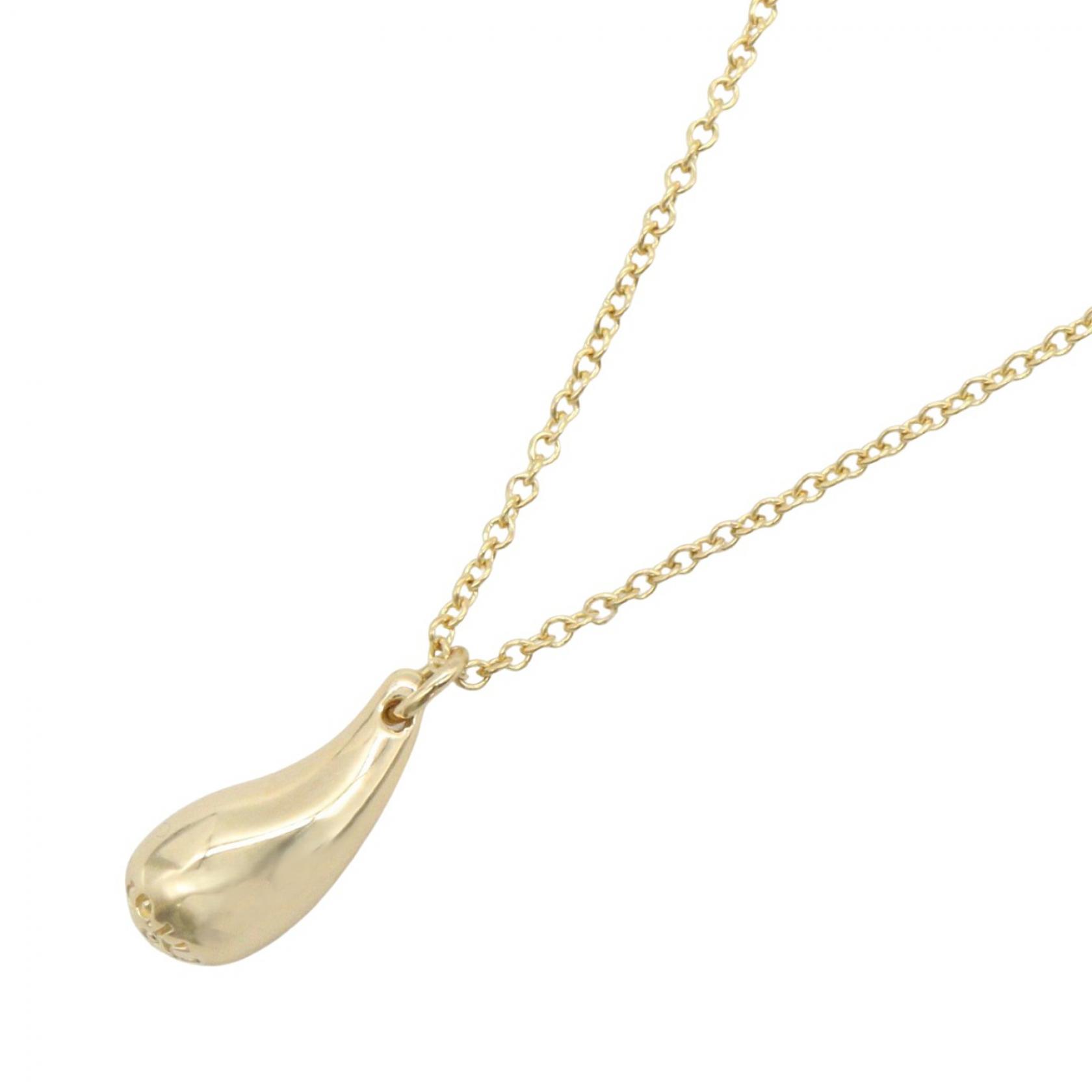 ≪10%OFFクーポン 7/19 20時~7/26 9:59≫ティファニー TIFFANY&CO ティアドロップネックレス ネックレス ジュエリー K18(イエローゴールド) レディース ゴールド系 【中古】|Mike Museum