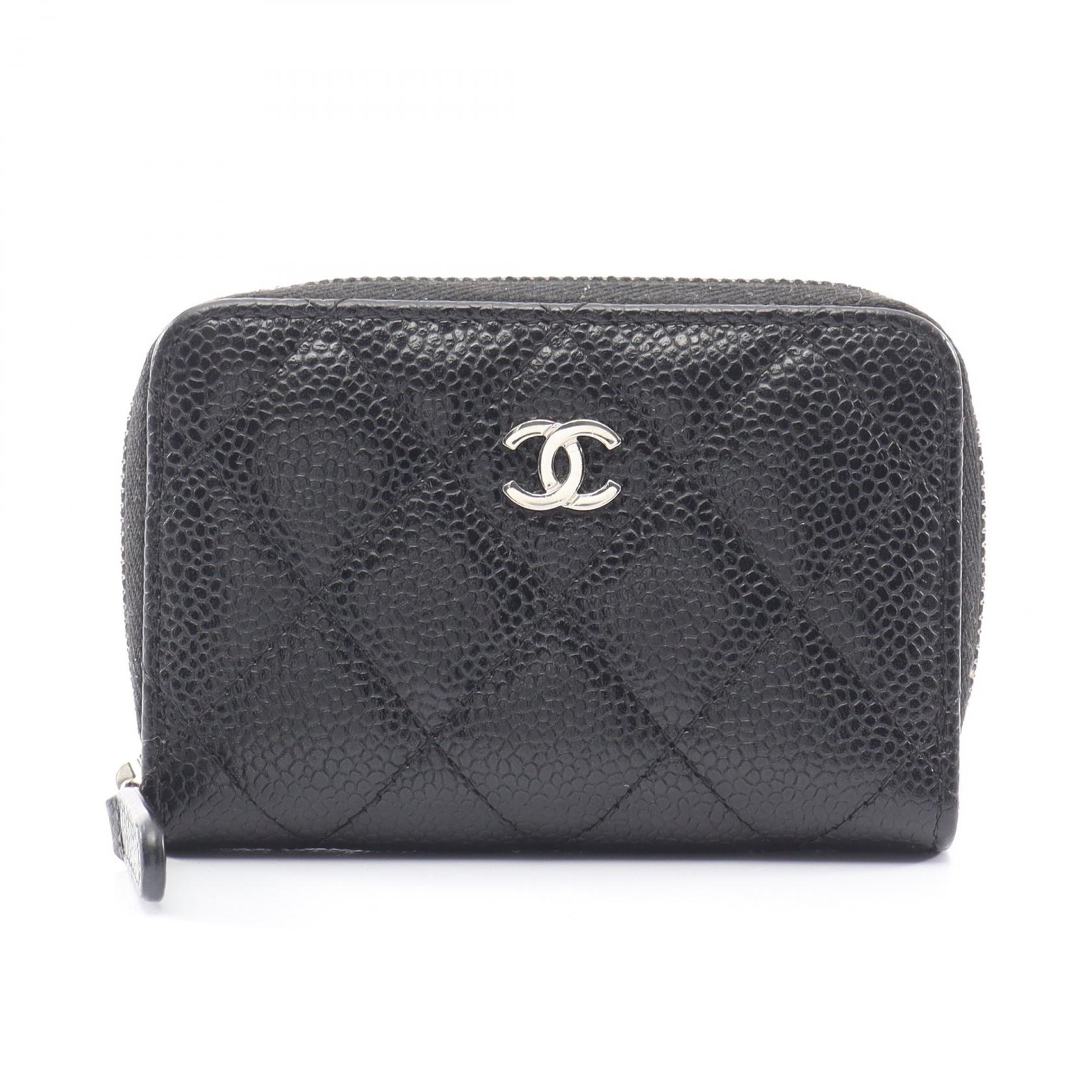 シャネル CHANEL マトラッセ コインケース 財布 キャビアスキン(グレインドカーフ) レディース ブラック系 【中古】｜Mike Museum