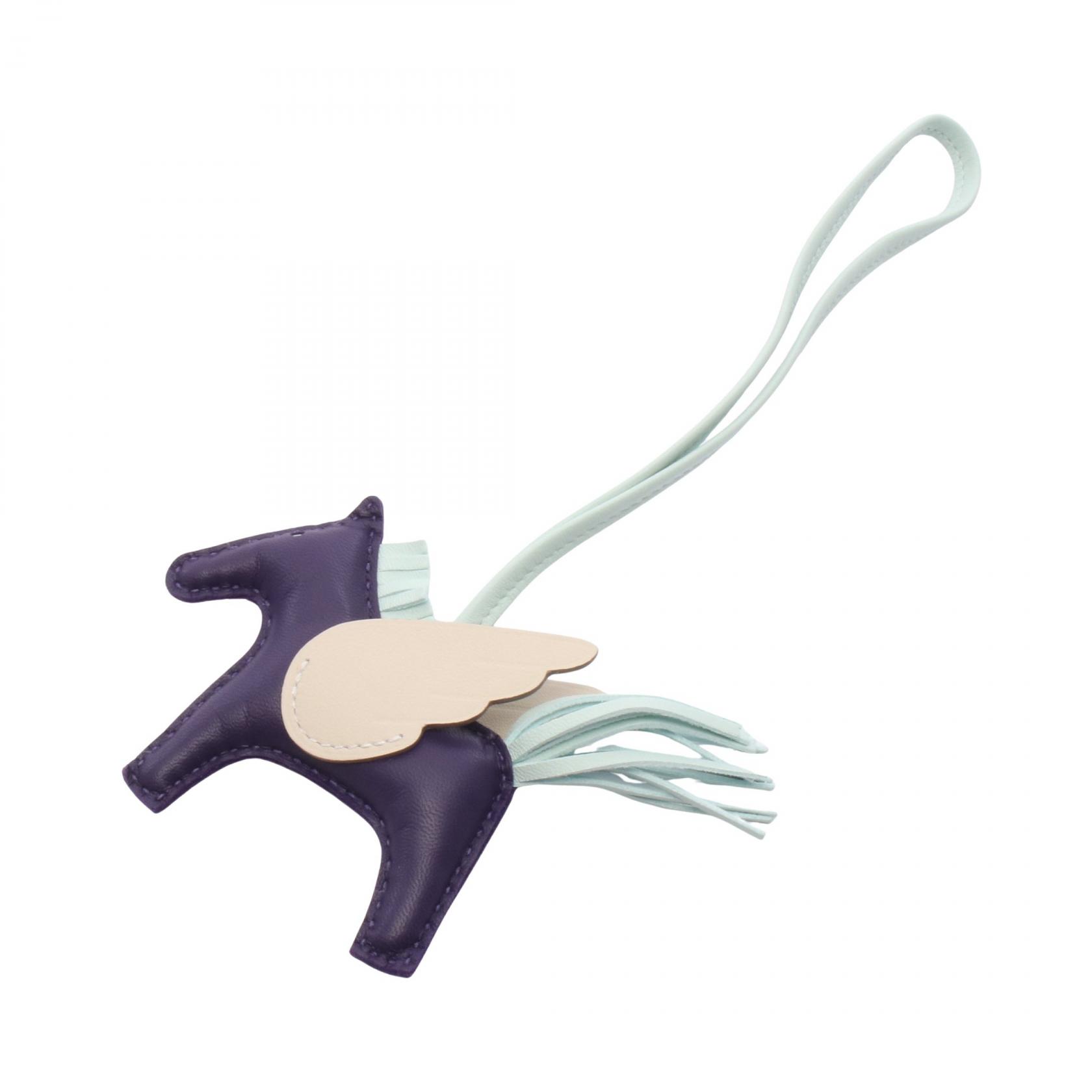エルメス HERMES ロデオペガサスPM パープル クレ ヴェールペパーミント チャーム アクセサリー アニョーミロ / ヴォースイフト アニョーミロ レディース パープル系 / ブルー系 / アイボリー系 【中古】｜Mike Museum