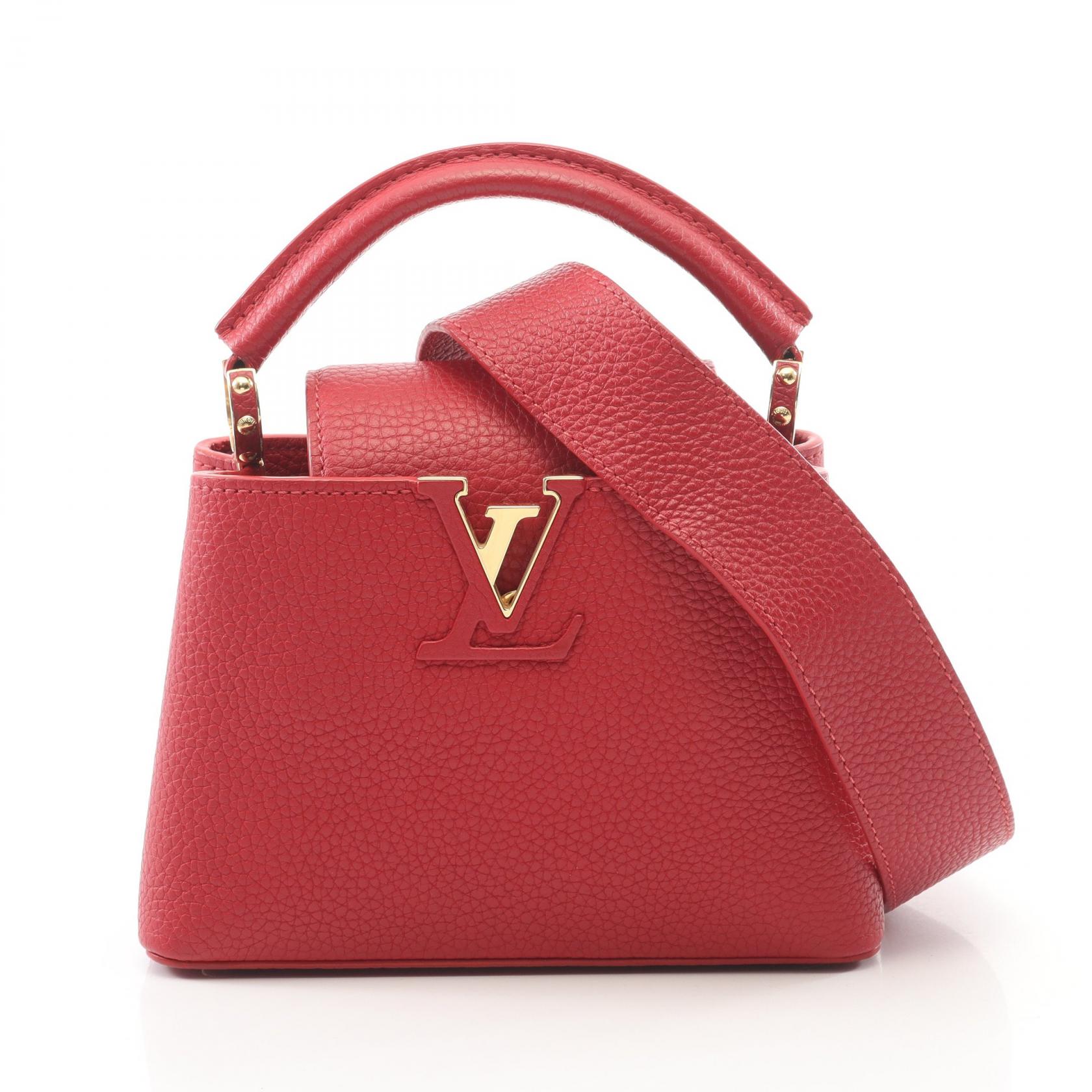 ルイ・ヴィトン LOUIS VUITTON カプシーヌ MINI 2WAY ハンドバッグ バッグ レザー レディース レッド系 M56845 【中古】｜Mike Museum