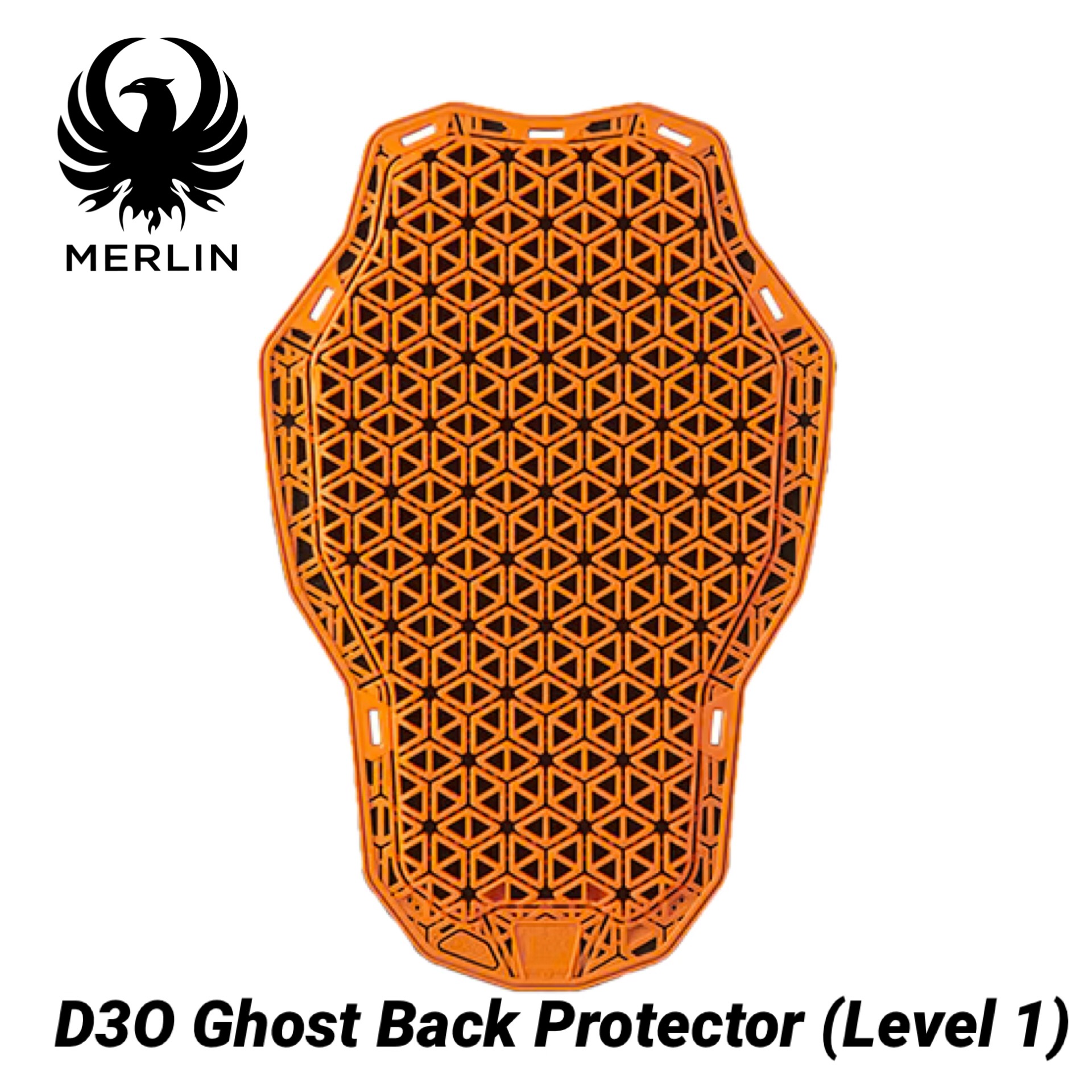 MERLIN マーリン ジャケット用 D3O ゴーストバックプロテクター レベル1 CE認証取得 "D3O Ghost Back Protector (Level 1)" 薄手 背面 背中 パッド バイク 送料無料 正規総代理店 MikeRide｜MikeRide