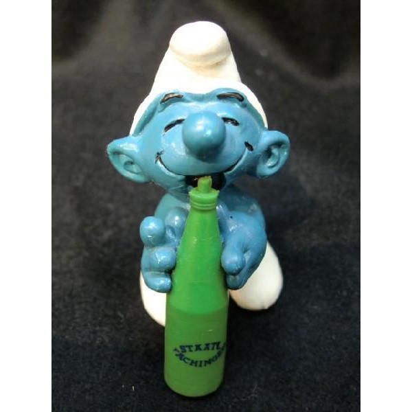 〇【 スマーフ smurf 】 『 20057 ドリンクボトル STAATL　FACHINGEN スマーフ PVC フィギュア 』 キャラクター コレクション プレゼント インテリア 置物 ディスプレイ 人気 おすすめ アメリカ雑貨