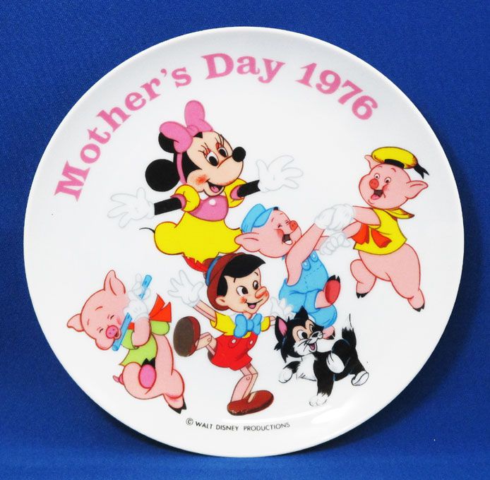 楽天市場 ディズニー Disney ヴィンテージ記念プレート Mother S Day １９７６ パッケージなし ミニー 三匹の子ぶた ピノキオ アメキャラ アメリカン雑貨 コレクション 母の日 アメリカ雑貨 マイクのおもちゃ箱