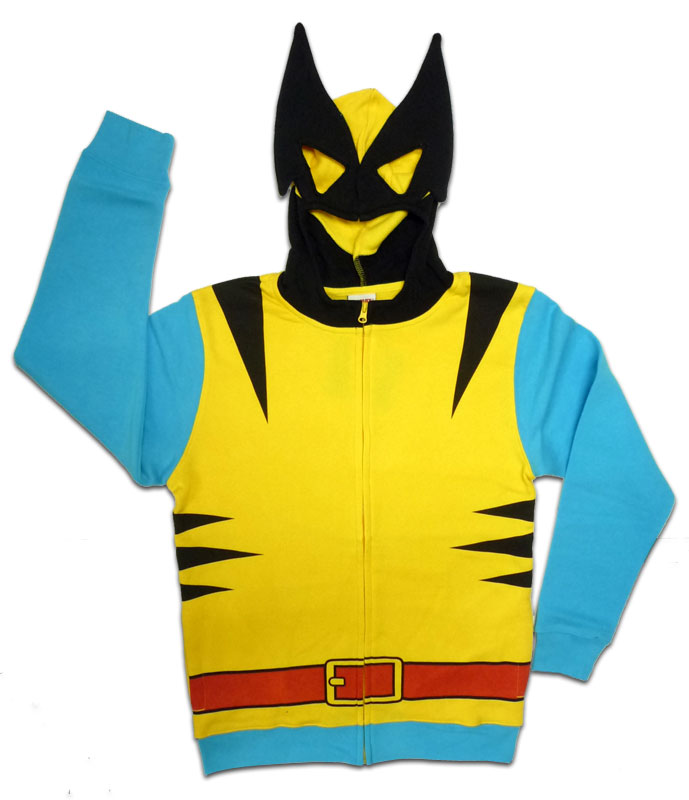 【ウルヴァリン/WOLVERINE】 なりきりパーカーX-MEN エックスメン Xメン MARVEL マーベル アメキャラ アメコミ アメリカン雑貨 アメ雑　ジップパーカー画像