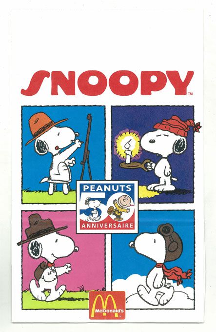楽天市場 スヌーピー Snoopy 海外マクドナルド ペーパーバッグ 単品 ピーナッツ Peanuts アメキャラ アメリカン雑貨 マクドナルド アメリカ雑貨 マイクのおもちゃ箱