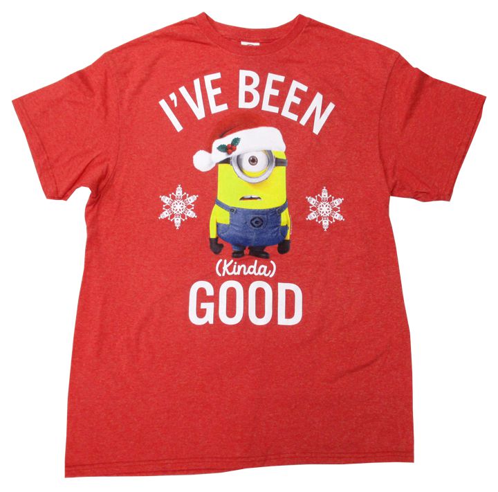 ◎【 怪盗グルーのミニオン危機一発 】 『 I'VE BEEN GOOD Tシャツ (杢RED) / プリント Tシャツ』 Tシャツ 半袖 シャツ 日本未発売 アメカジ カジュアルファッション ミニオン大脱走 ミニオン ミニオンズ ME ME２ アメリカ雑貨 アメ雑 雑貨 4,380円