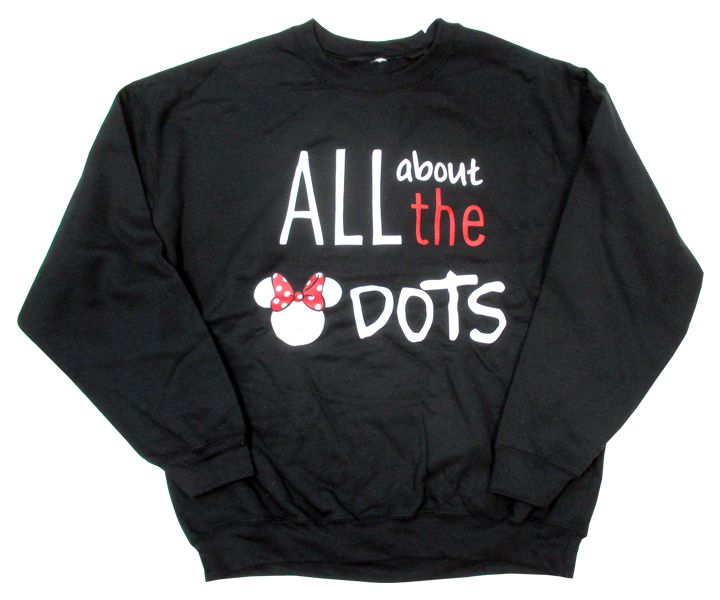 〇【 ウォルトディズニー Disney 】『 ALL about the DOTS 成年者 調教師 L大きさ (BK) 』ミニー ミニーマウス minnie アメキャラ 文字記号 一般受け おすすめ 長袖 パーカー 冬服 秋冬 流行り物 心地好い