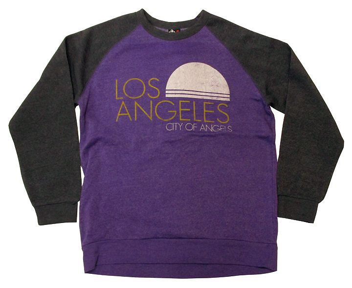 〇【 トレーナー 】『 薄手 LOS ANGELES CITY OF ANGELS 大人 トレーナー (PU) 』アメキャラ アメリカン雑貨 映画 長袖 冬服 ファッション コーデ パーカー おしゃれ 人気 おすすめ アメリカ雑貨 紫 パープル|アメリカ雑貨 マイクのおもちゃ箱