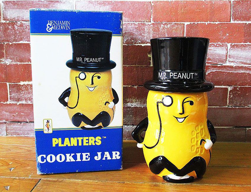 楽天市場 Mr Peanut ミスター ピーナッツ クッキージャー プランターズ アメキャラ アメリカン雑貨 アメリカ雑貨 アメ雑 アメトイ 企業 キャラ デーブルウェア 10p02mar14 アメリカ雑貨 マイクのおもちゃ箱