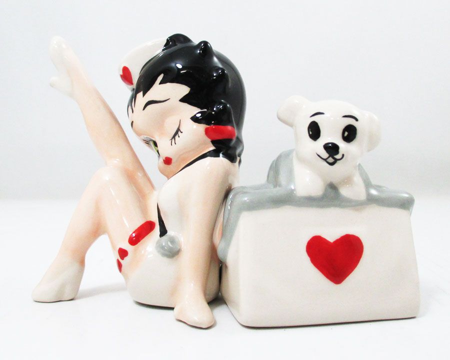 ベティ・ブープ ❤️招き猫 陶器 フィギュア ベティちゃん 招き猫 陶器