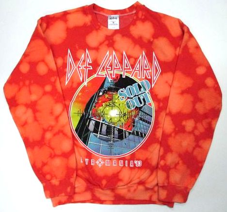 ◎【 デフ レパード/DEF LEPPARD 】『 PYROMANIA \u002783 (OR) 橙染め / 裏起毛 刷り上げる 調教師 』流汗 長袖 ティーシャツ パーカー  外国でダンス楽隊 鍵を掛ける rock 鍵を掛ける ダンス楽隊 絵書き 亜米利加直輸入 亜米利加雑貨 アメ雑 雑貨