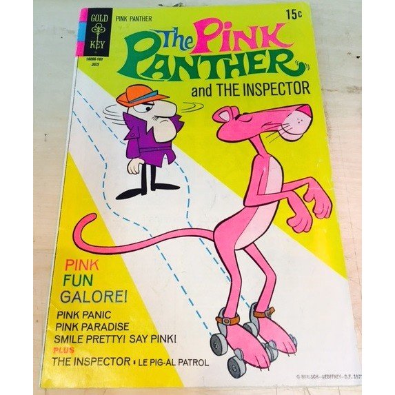 楽天市場 ヴィンテージコミックス The Pink Panther And The Inspector ピンクパンサーとクルーゾー警部ローラーブレートアメリカ雑貨 アメ雑 本 雑誌 英字 カートゥーン アメキャラ アメリカ雑貨 マイクのおもちゃ箱