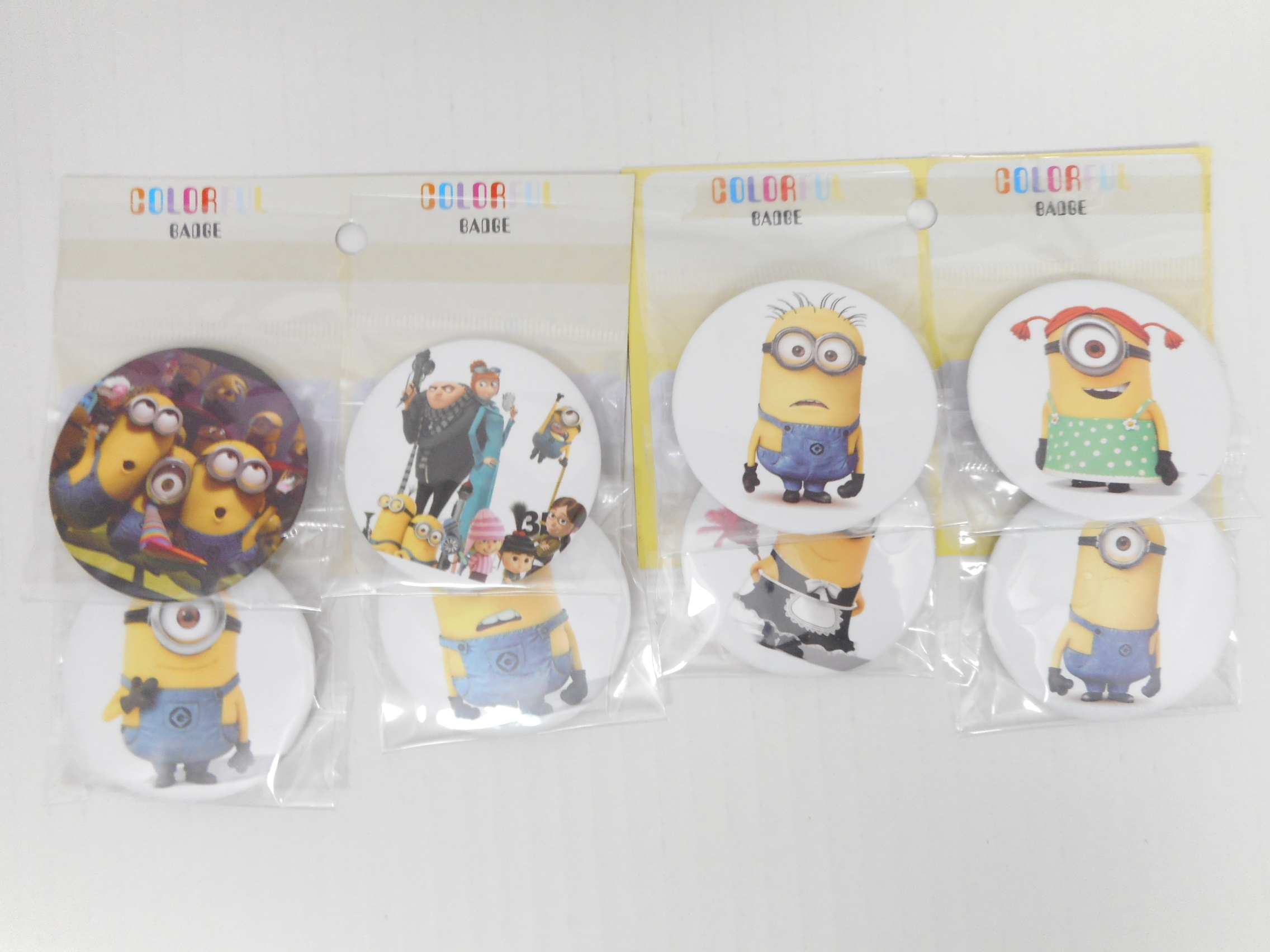 楽天市場】〇【ミニオン MINION】缶バッジ８個セットユニバーサル