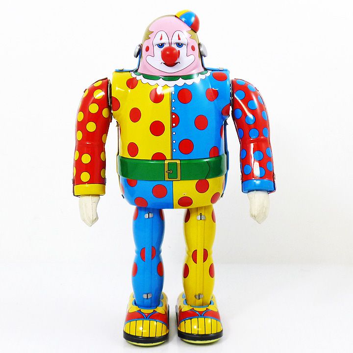 楽天市場 ブリキ Tintoy Clown ピエロ ブリキロボット アメリカ雑貨 マイクのおもちゃ箱