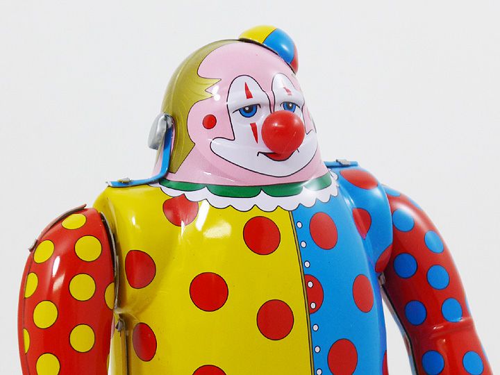 楽天市場 ブリキ Tintoy Clown ピエロ ブリキロボット アメリカ雑貨 マイクのおもちゃ箱