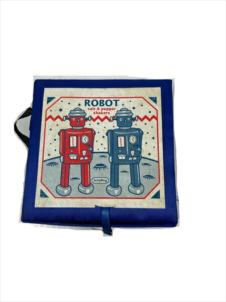 〇【 ロボット ROBOT 】 『 ソルト＆ペッパー 陶器製 Schylling 』 塩コショウ入れ